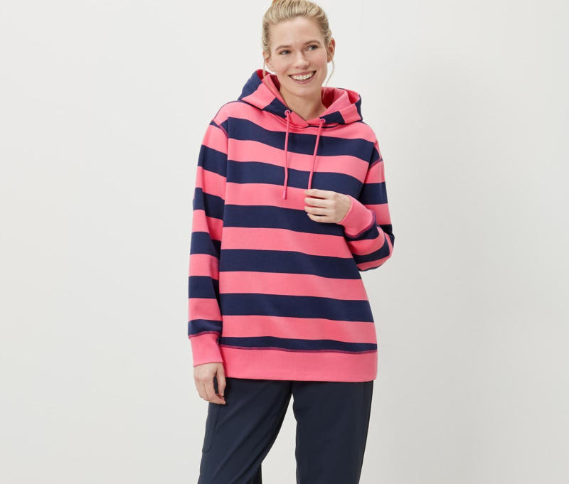Gestreifter oversize Sweatpullover