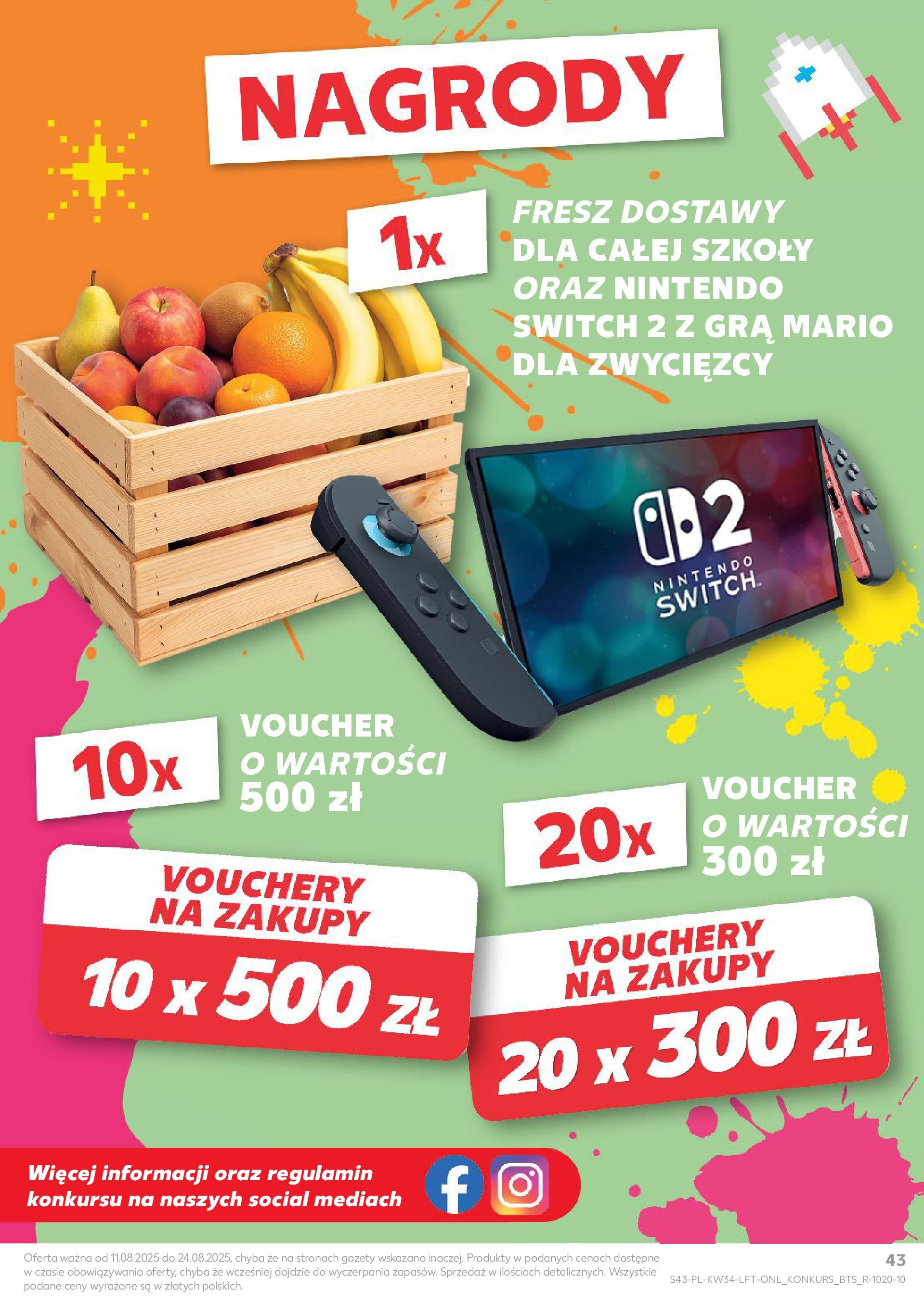 Kaufland gazetka od 21.08.2025 - od jutra PDF | Strona: 43 | Produkty: Gra