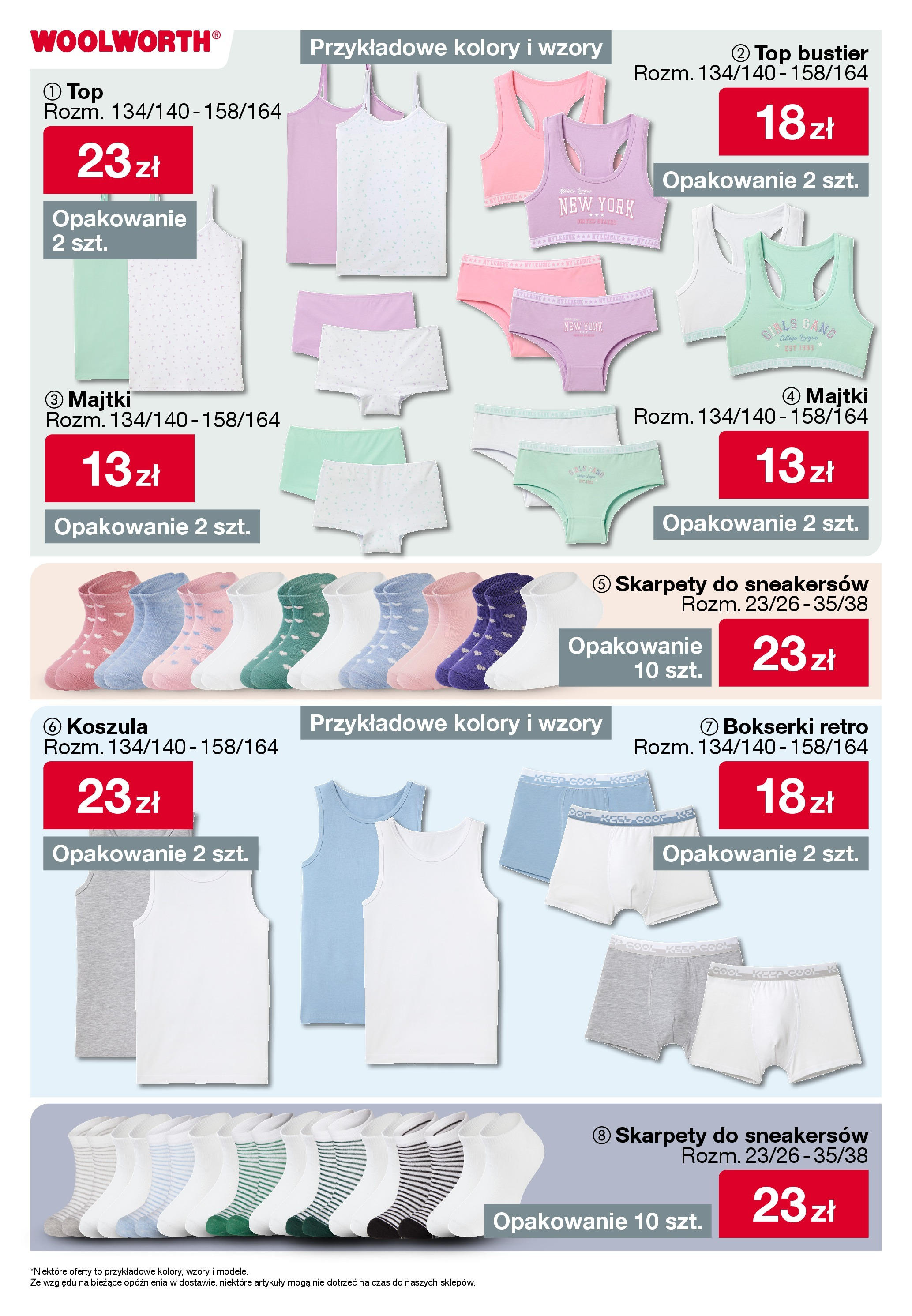 Woolworth - Woolworth: Początek szkoły od (21.08.2025 - 01.09.2025) | Strona: 11 | Produkty: Top, Majtki, Skarpety, Bokserki