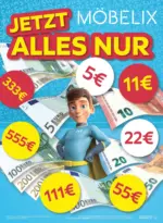Möbelix 5/10/20/50/100/300/500 Euro Produkte - bis 22.09.2025