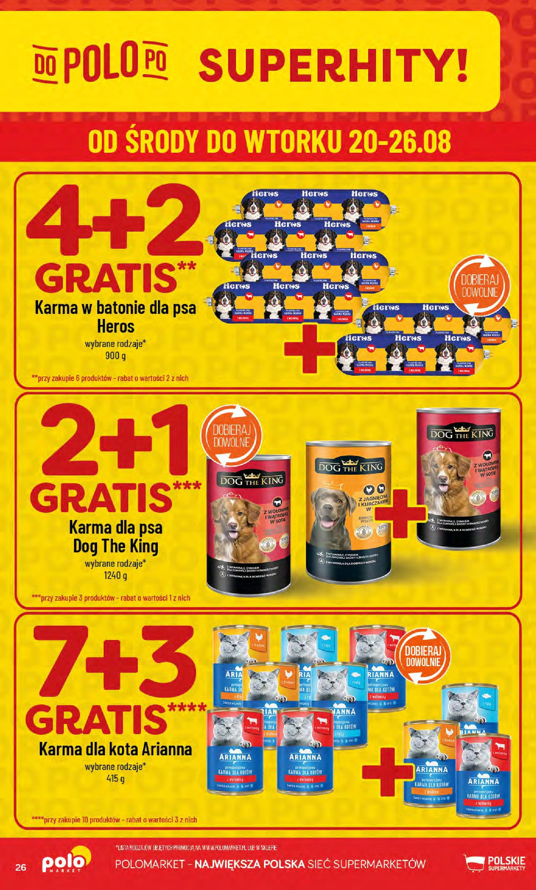 POLOmarket gazetka od jutra (20.08.2025) - Nowa PDF | Strona: 26 | Produkty: Wątróbka, Jagnięcina, Karma dla kota, Karma dla psa
