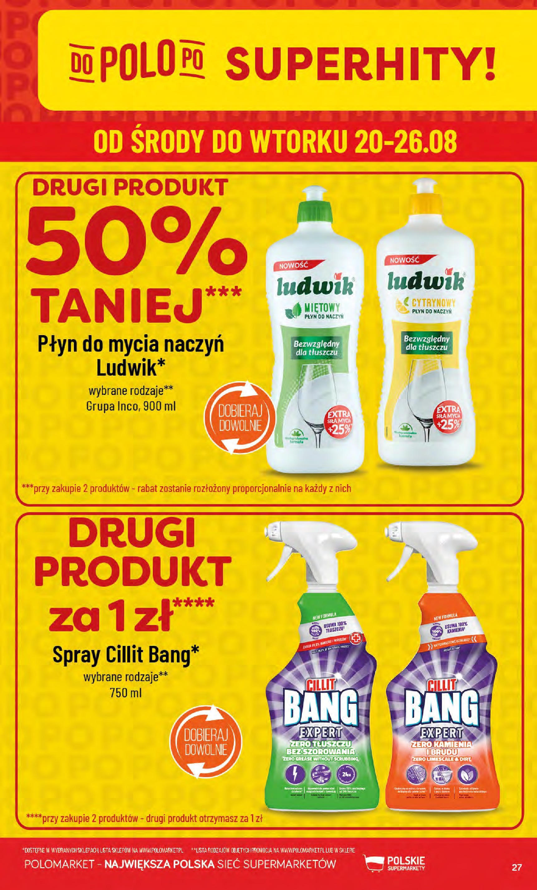 POLOmarket gazetka od jutra (20.08.2025) - Nowa PDF | Strona: 27 | Produkty: Płyn do mycia naczyń