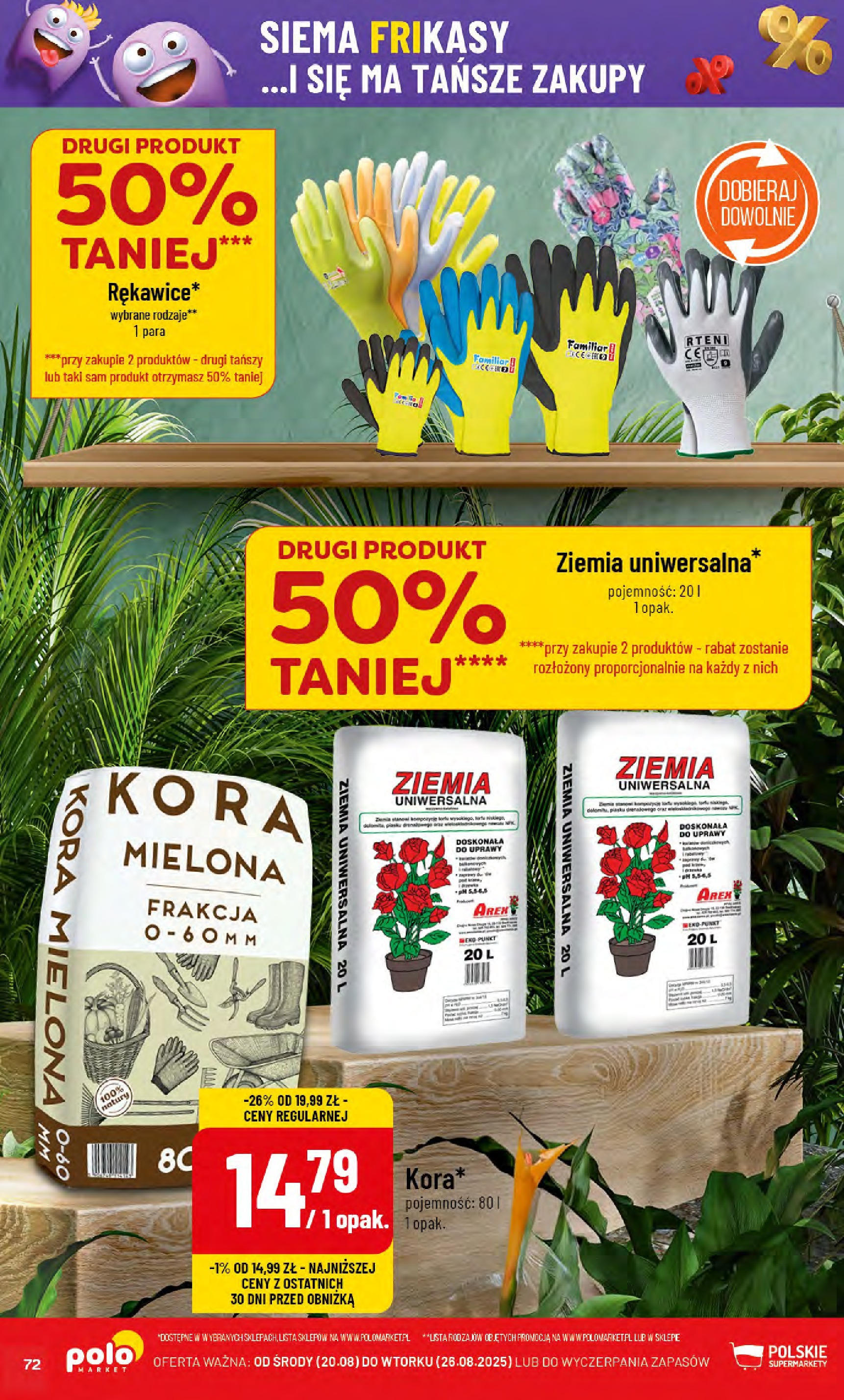POLOmarket gazetka od jutra (20.08.2025) - Nowa PDF | Strona: 72 | Produkty: Ziemia uniwersalna, Ziemia