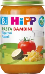 HiPP Menü Pasta Bambini Rigatoni Napoli ab dem 8. Monat