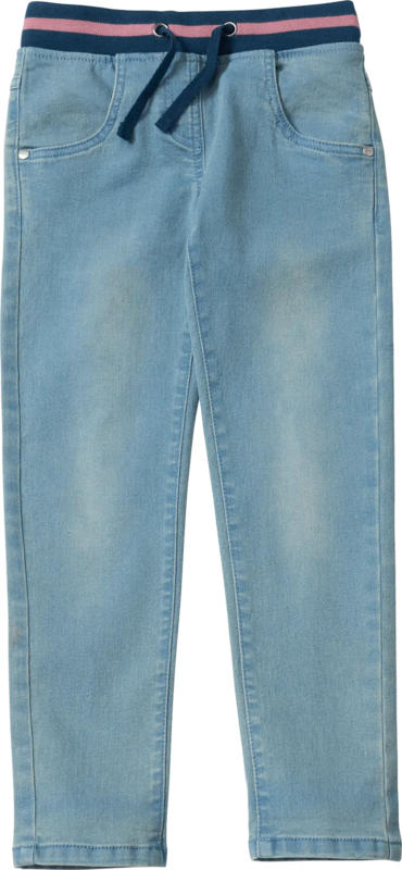 ALANA Jeans mit geradem Schnitt & Rippbund, blau, Gr. 110