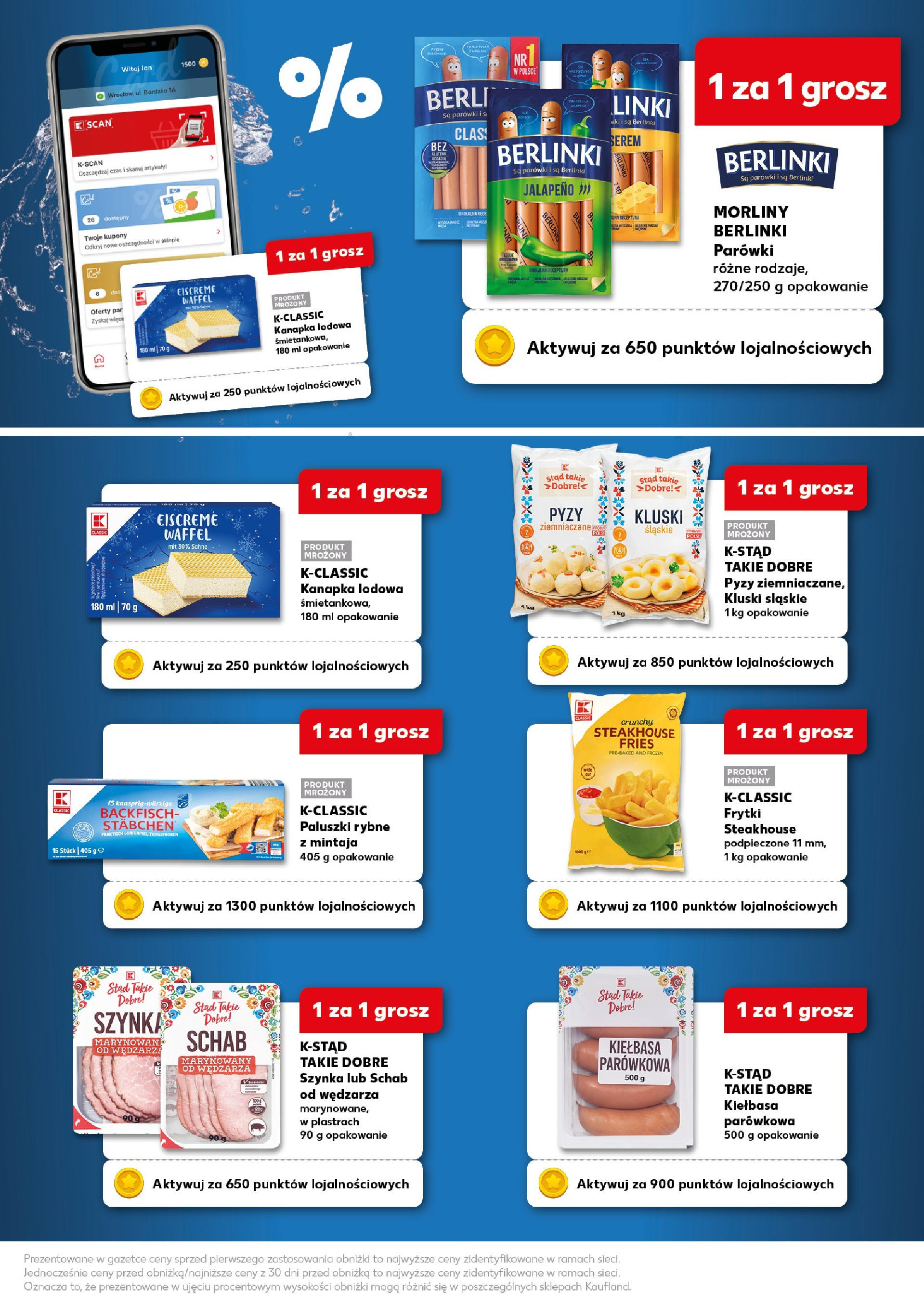 Kaufland gazetka - Superkupony od 21.08.2025 - od jutra PDF | Strona: 2 | Produkty: Schab, Kluski śląskie, Paluszki rybne, Paluszki