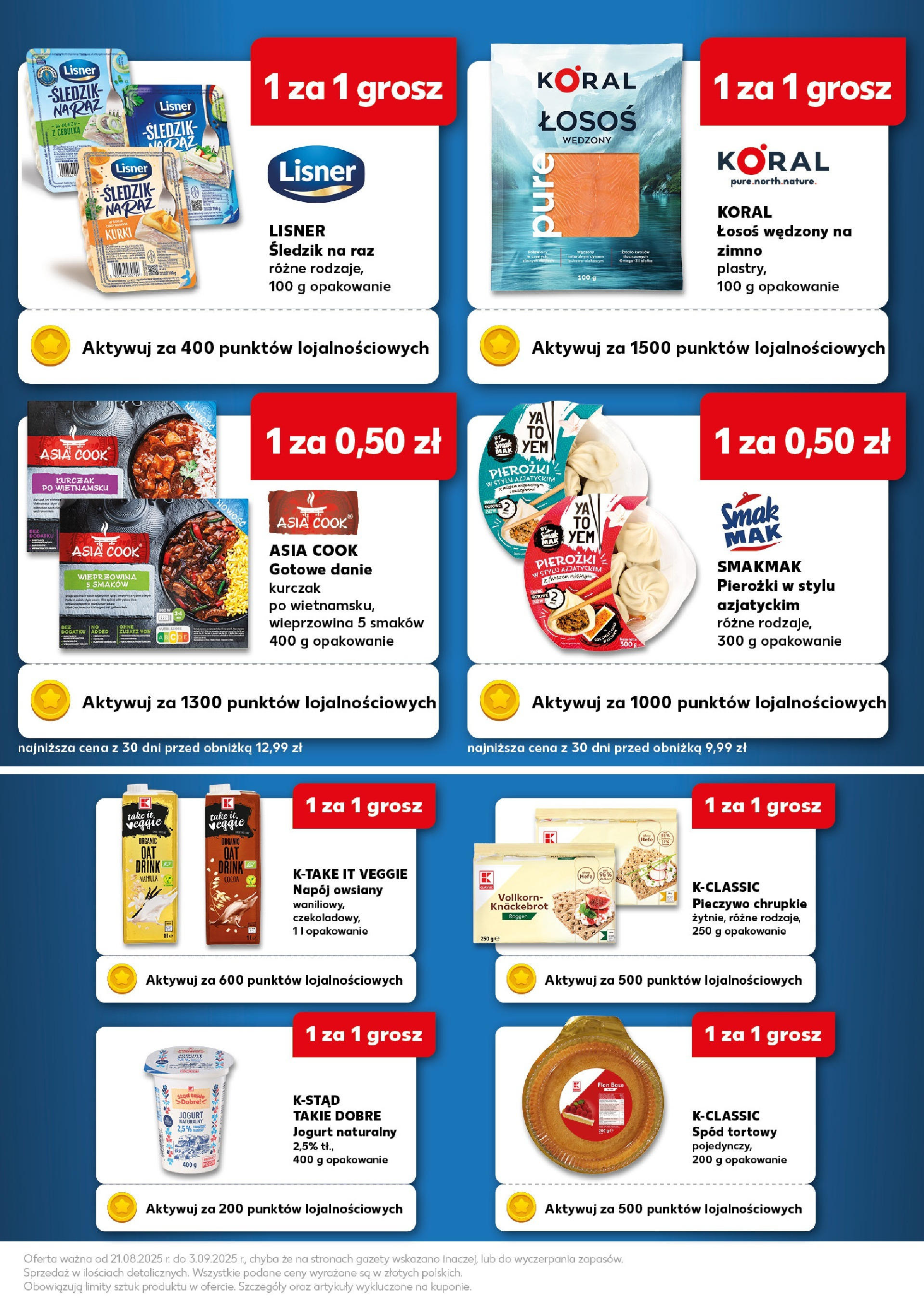Kaufland gazetka - Superkupony od 21.08.2025 - od jutra PDF | Strona: 3 | Produkty: Pieczywo, Kurczak, Jogurt naturalny, Jogurt