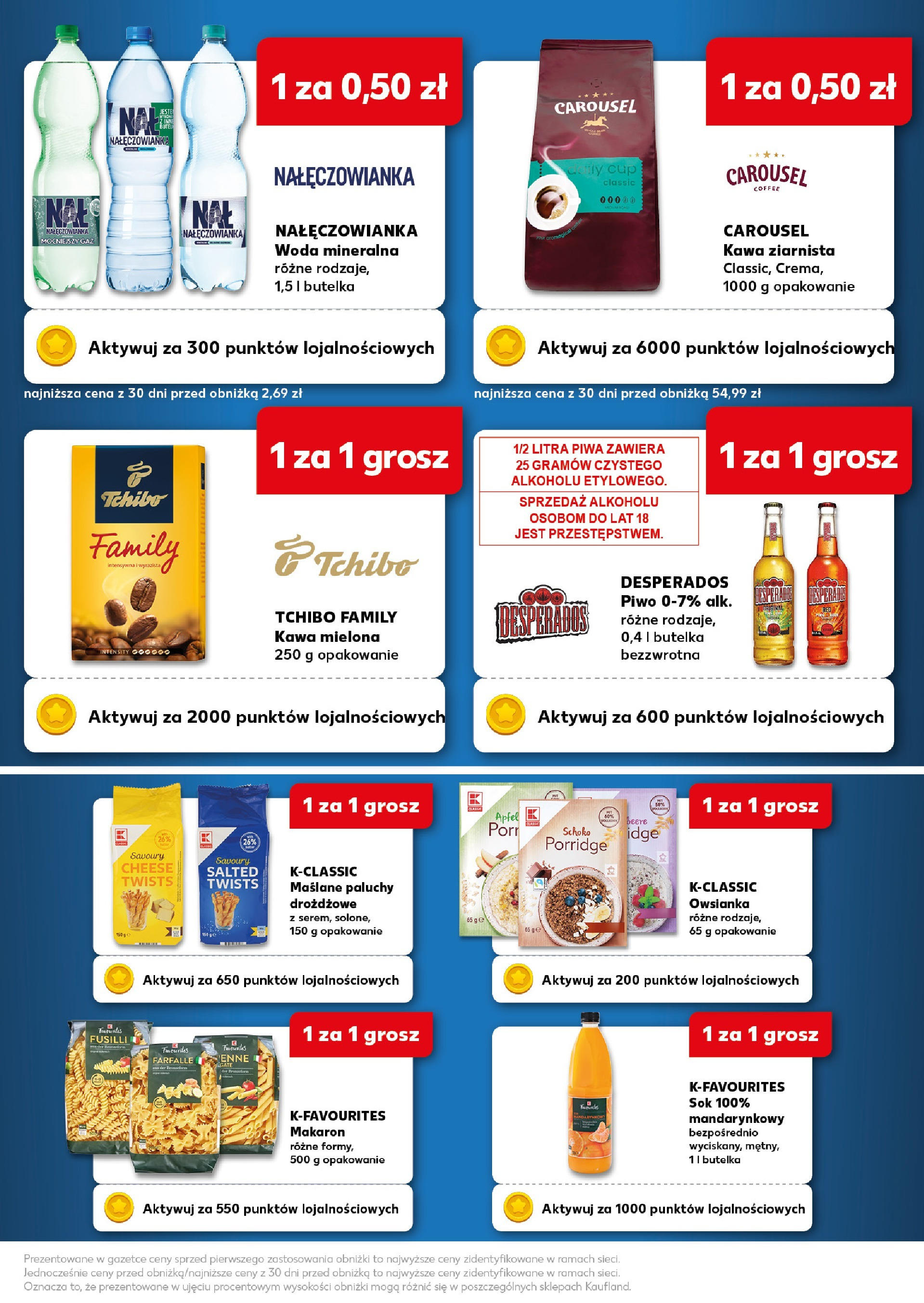 Kaufland gazetka - Superkupony od 21.08.2025 - od jutra PDF | Strona: 4 | Produkty: Kawa ziarnista, Tchibo, Sok, Piwo