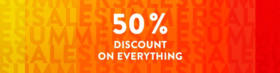 50% Discount on everything