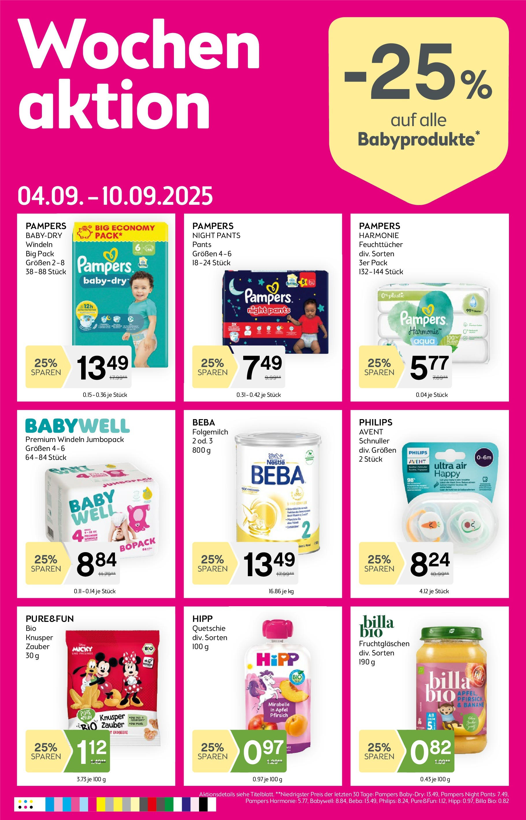 Bipa - BIPA: Flugblatt - gültig bis 10.09.2025 von 27.08.2025 - Aktuelle Angebote | Seite: 7 | Produkte: Pfirsich, Pampers, Äpfel