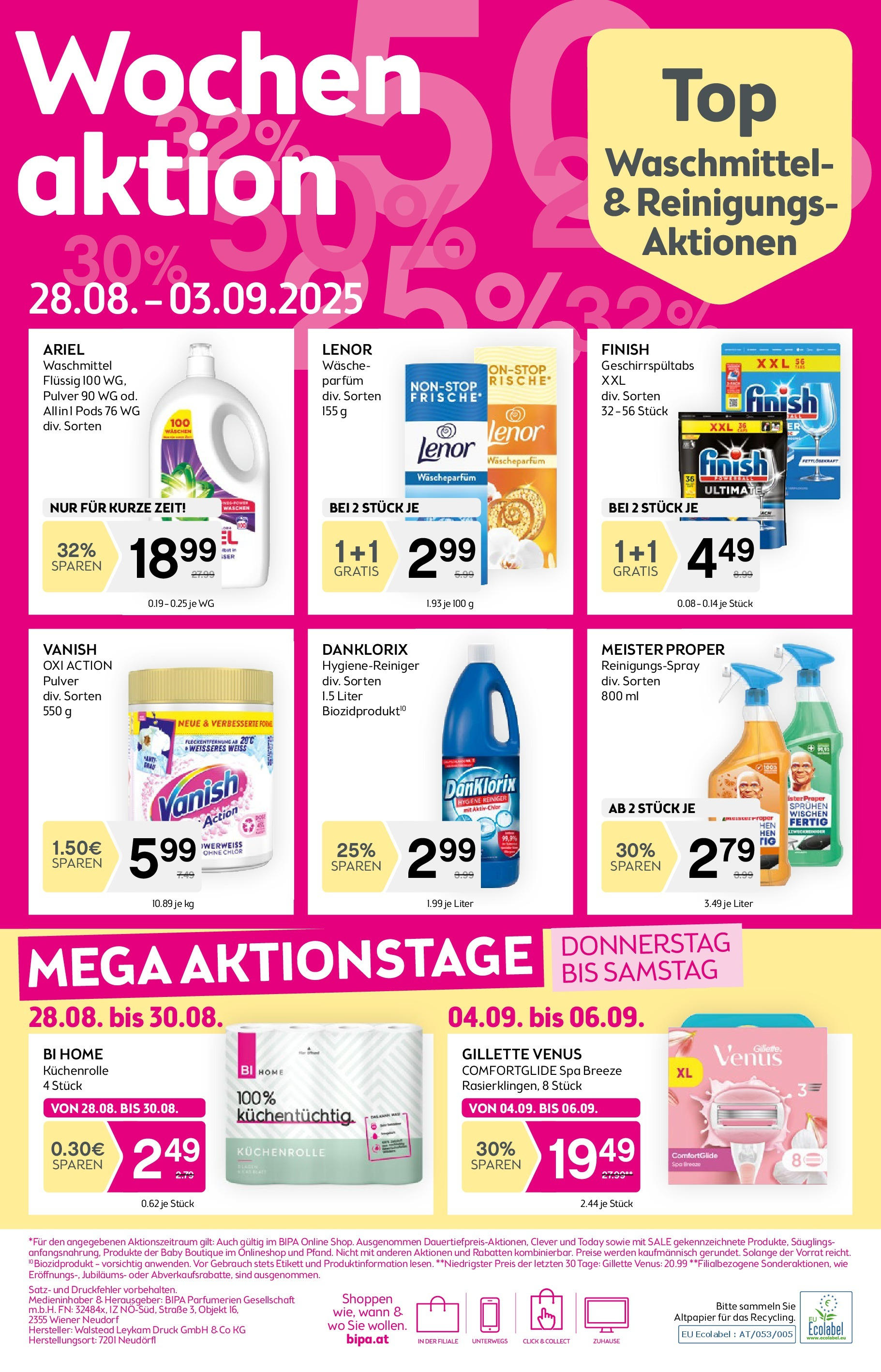 Bipa - BIPA: Flugblatt - gültig bis 10.09.2025 von 27.08.2025 - Aktuelle Angebote | Seite: 10 | Produkte: Parfüm, Waschmittel