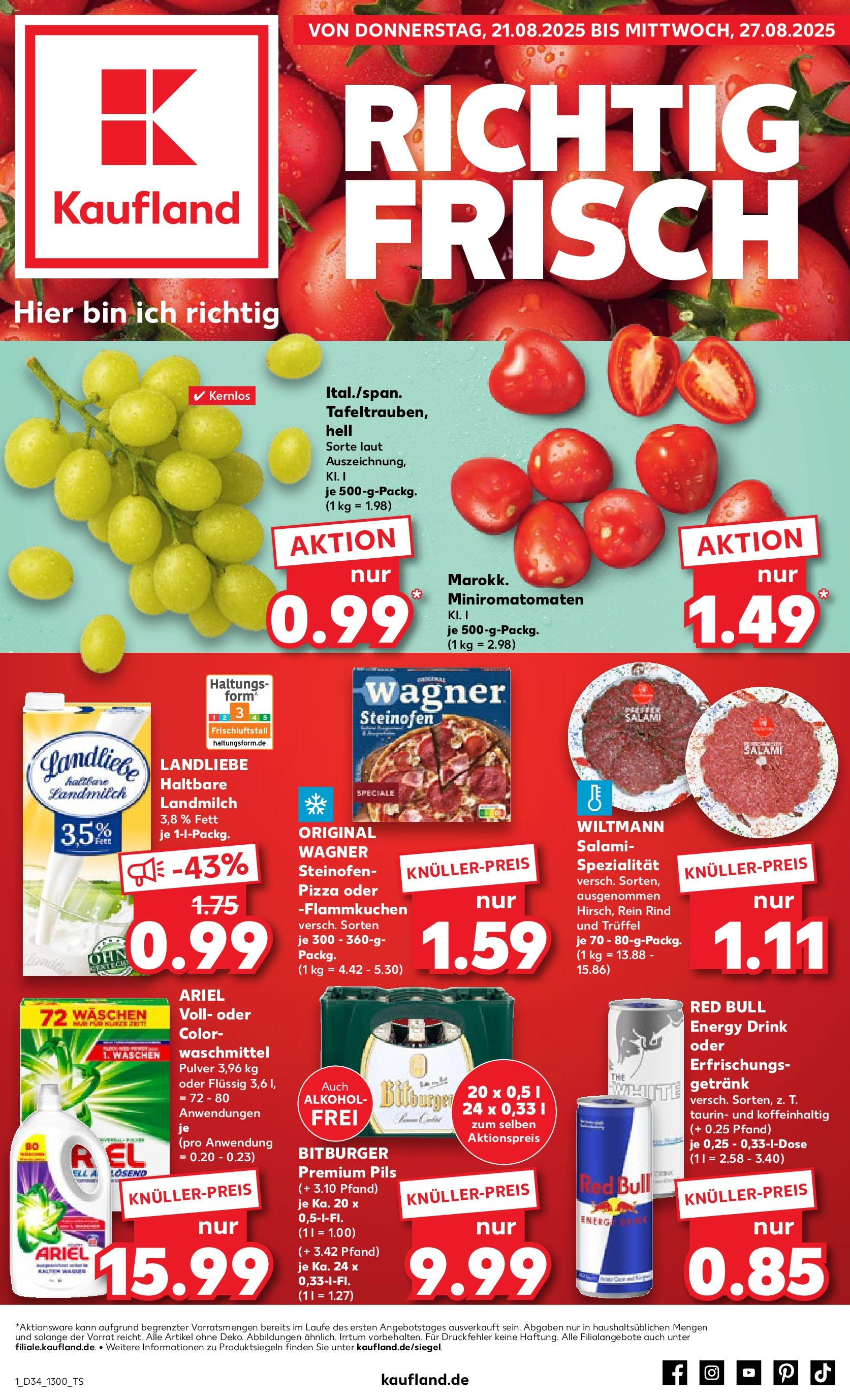 Prospekt Kaufland ab 20.08.2025 » Angebote Online zum Blättern | Seite: 1