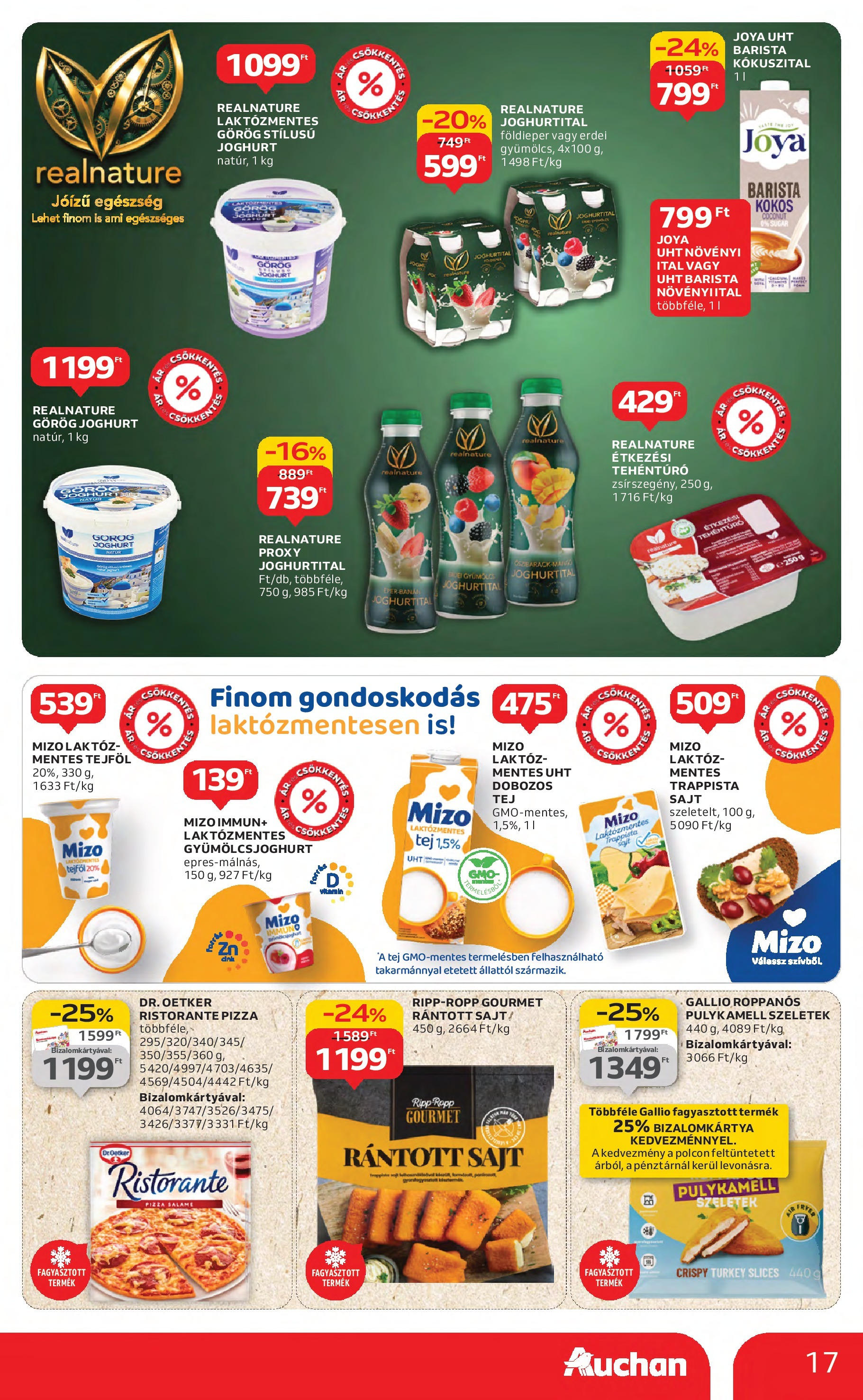 Akciós újság új Auchan - 2025.08.21. -tól/töl ⏳ | Oldal: 17 | Termékek: Gyümölcs, Joghurt, Tejföl, Gyümölcsjoghurt Auchan Akciós újság - 2025.08.21. -tól/töl > akció, lapozható szórólap 🛍️ | Oldal: 17 | Termékek: Gyümölcs, Joghurt, Tejföl, Gyümölcsjoghurt