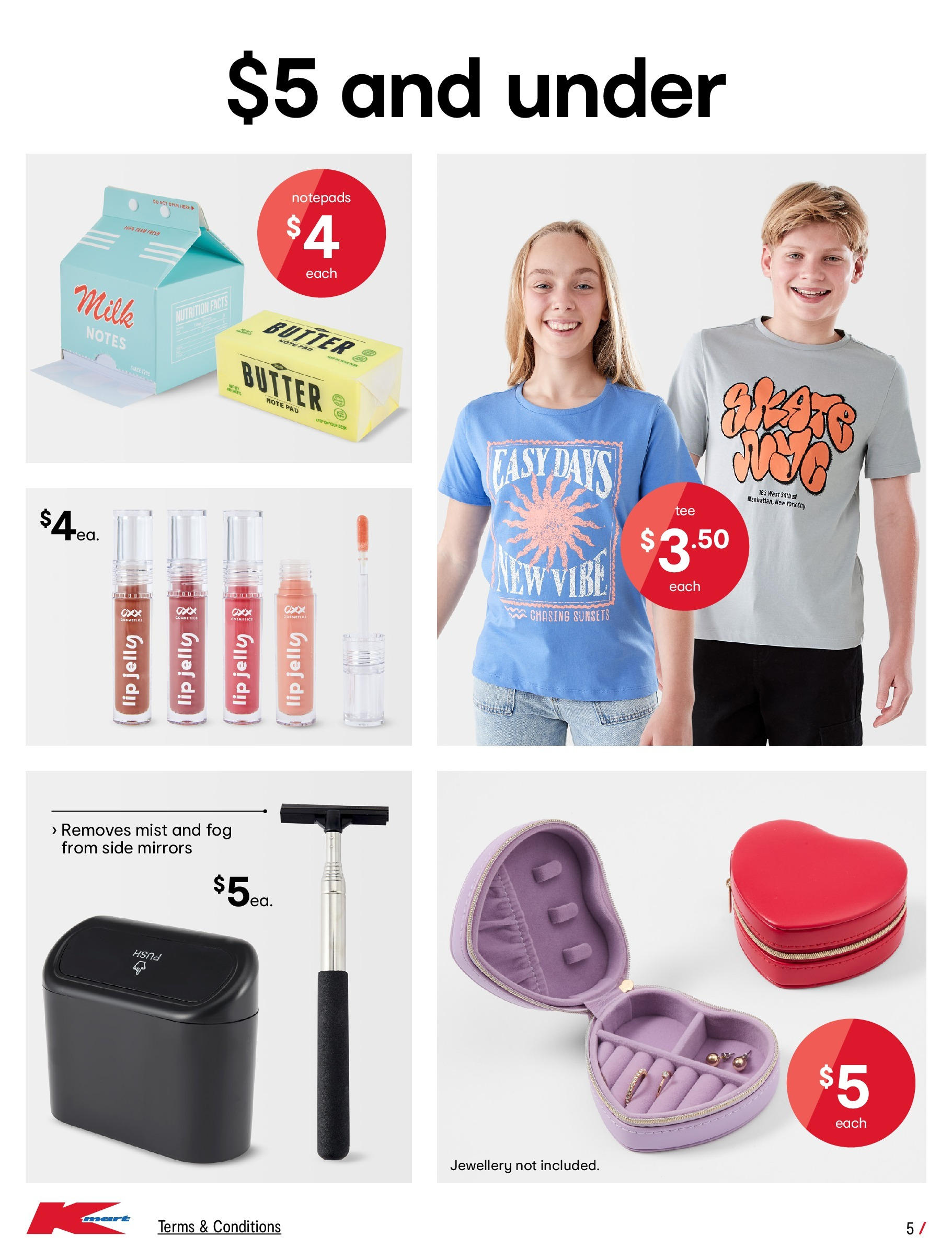 ﻿﻿Kmart catalogue valid from 20/08/2025 > Online Australia | Page: 5 | Products: Jewellery, Milk, Butter