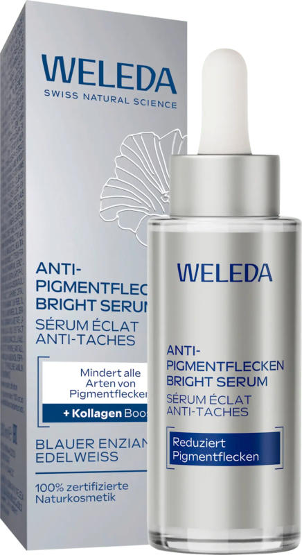 WELEDA Serum Bright Anti-Pigmentflecken Blauer Enzian & Edelweiss