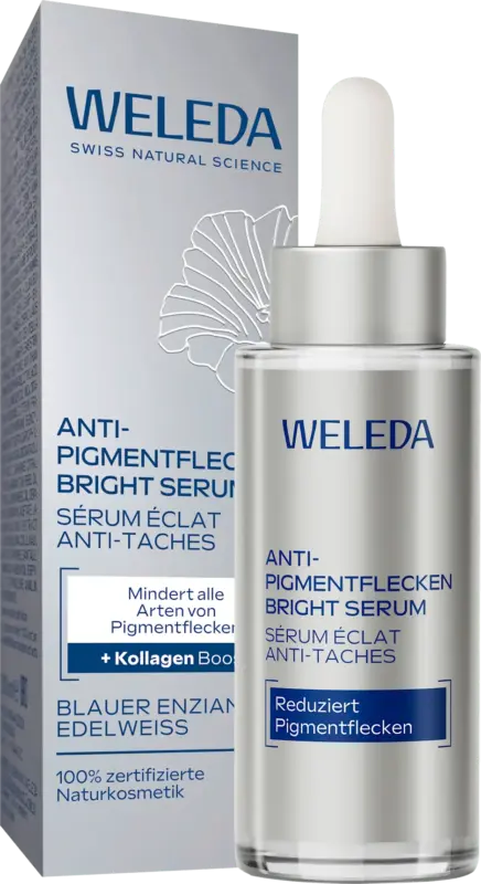 WELEDA Serum Bright Anti-Pigmentflecken Blauer Enzian & Edelweiss
