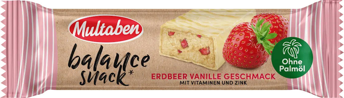 Multaben Energieriegel Erdbeere-Vanille