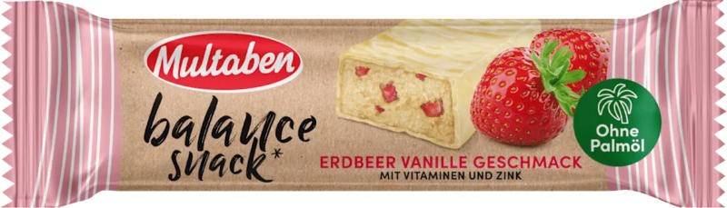 Multaben Energieriegel Erdbeere-Vanille