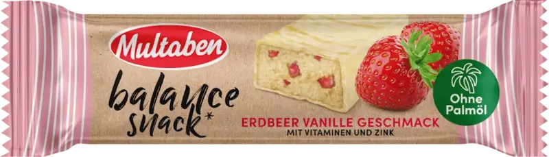 Multaben Energieriegel Erdbeere-Vanille