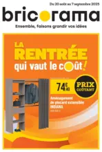 Bricorama La rentrée qui vaut le coût ! - au 02.09.2025