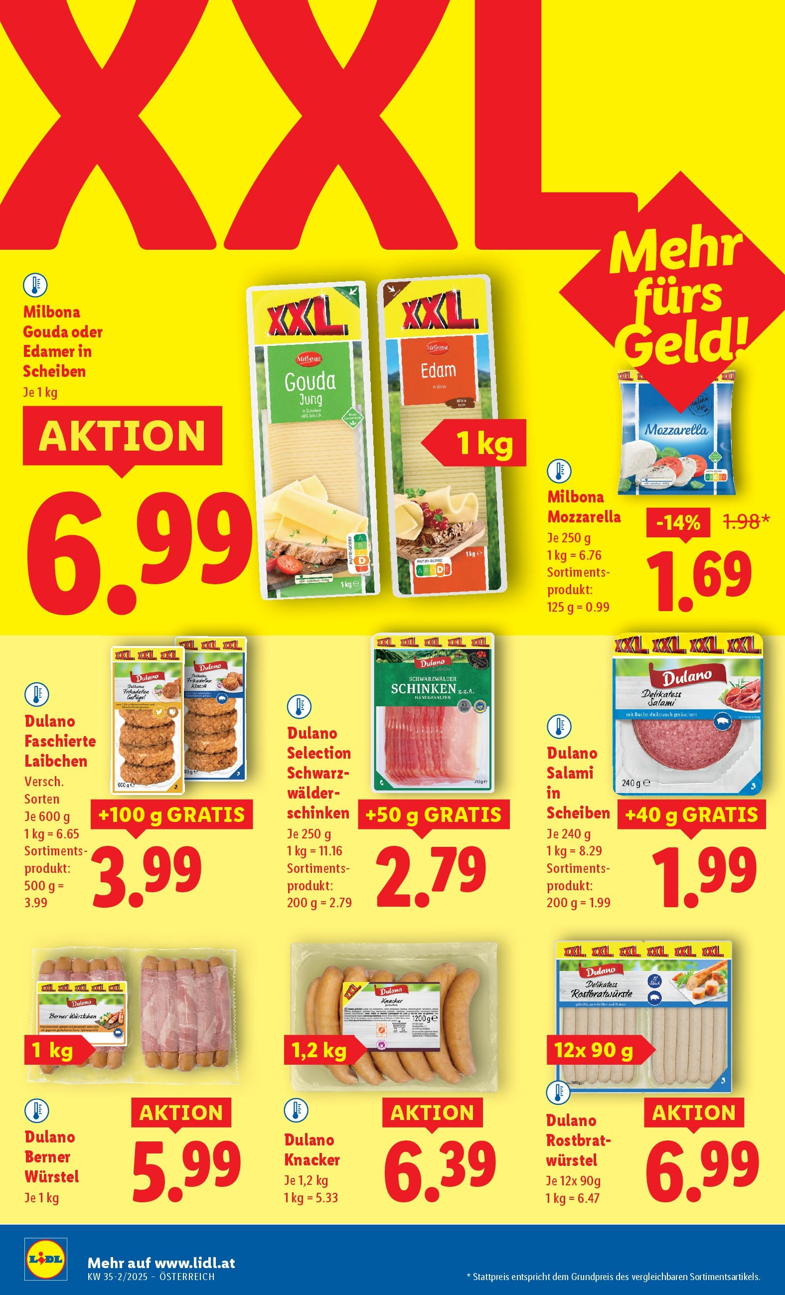 Lidl - Lidl: Flugblatt in deiner Nähe ab 27.08.2025 - Angebote ab donnerstag | Seite: 8 | Produkte: Salami, Schinken