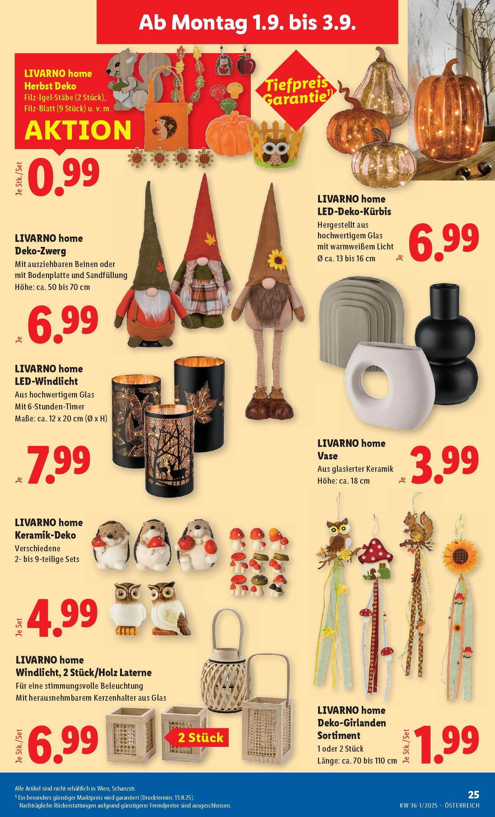 Lidl - Lidl: Flugblatt in deiner Nähe ab 27.08.2025 - Angebote ab donnerstag | Seite: 29 | Produkte: Vase