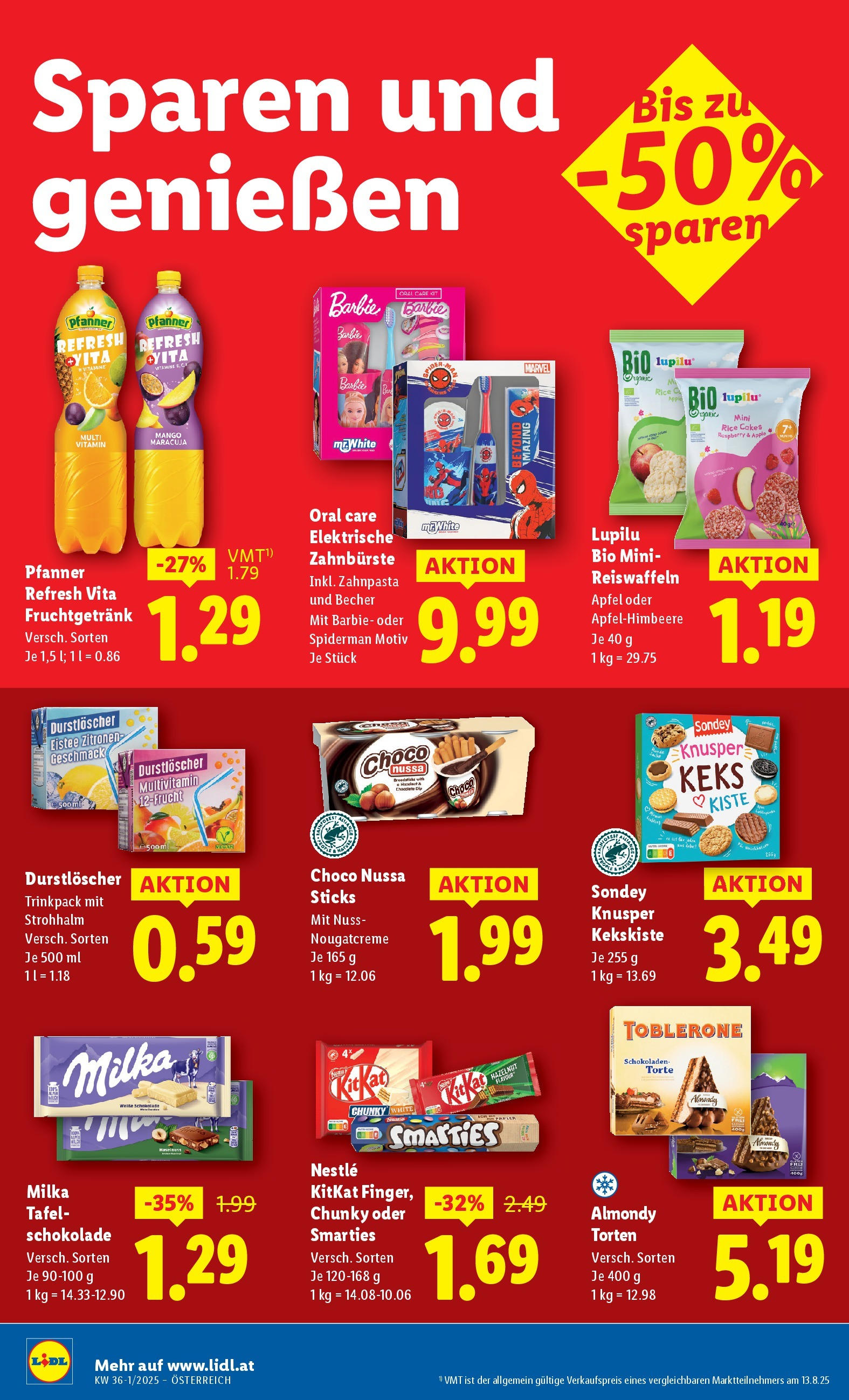 Lidl - Lidl: Flugblatt in deiner Nähe ab 27.08.2025 - Angebote ab donnerstag | Seite: 40 | Produkte: Mango, Schokolade, Zahnbürste, Papier blanc
