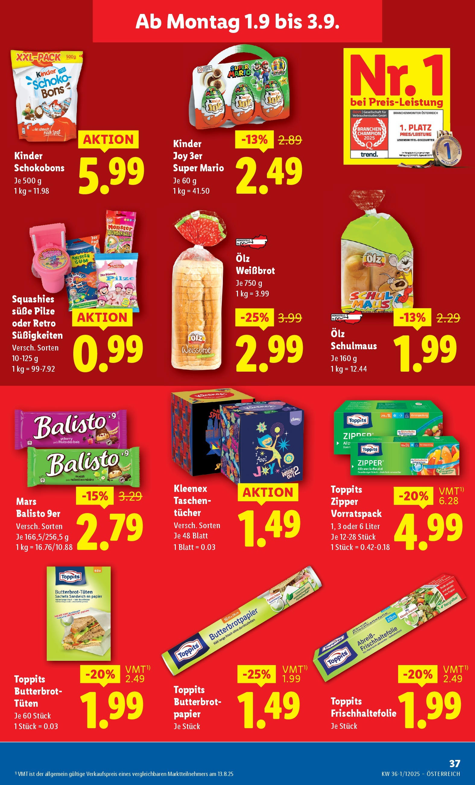 Lidl - Lidl: Flugblatt in deiner Nähe ab 27.08.2025 - Angebote ab donnerstag | Seite: 41 | Produkte: Süßigkeiten, Maus