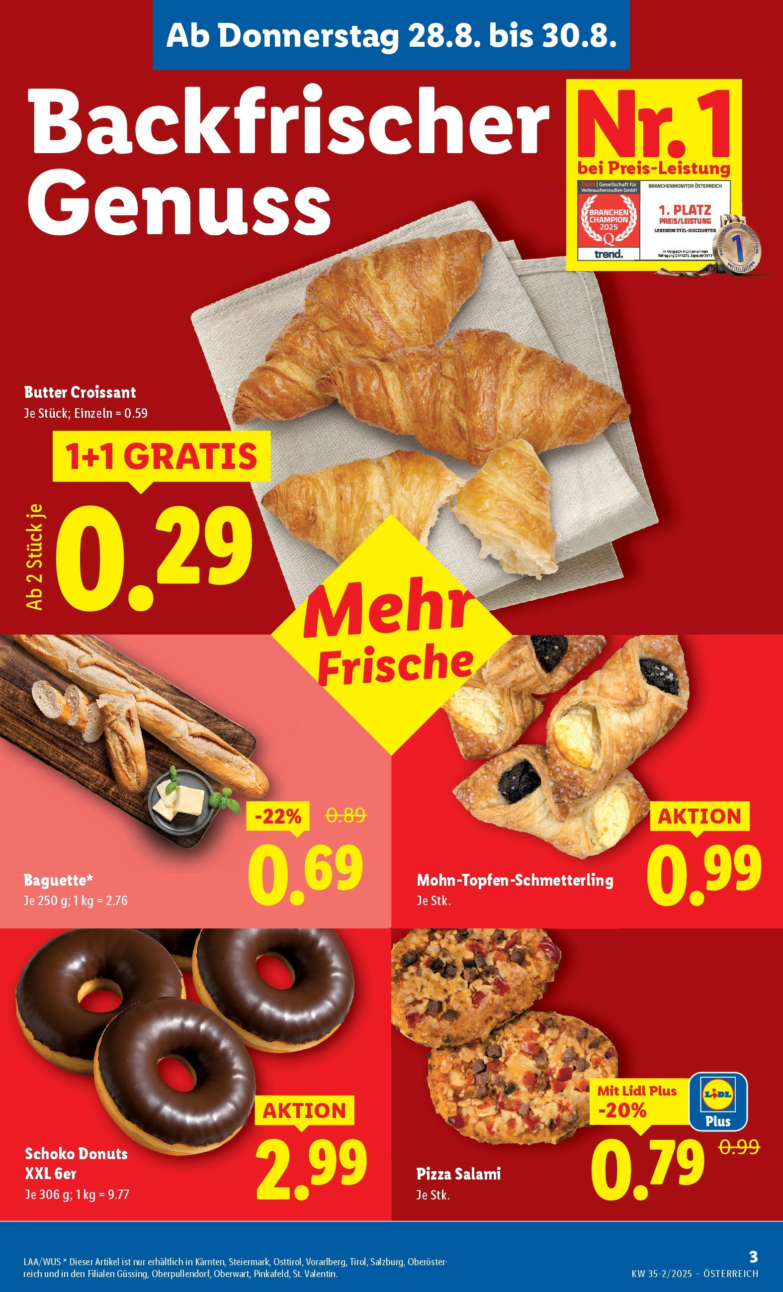 Lidl - Lidl: Flugblatt in deiner Nähe ab 27.08.2025 - Angebote ab donnerstag | Seite: 5 | Produkte: Butter, Salami, Pizza