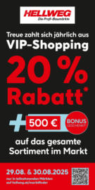 Hellweg: VIP Shopping 20%