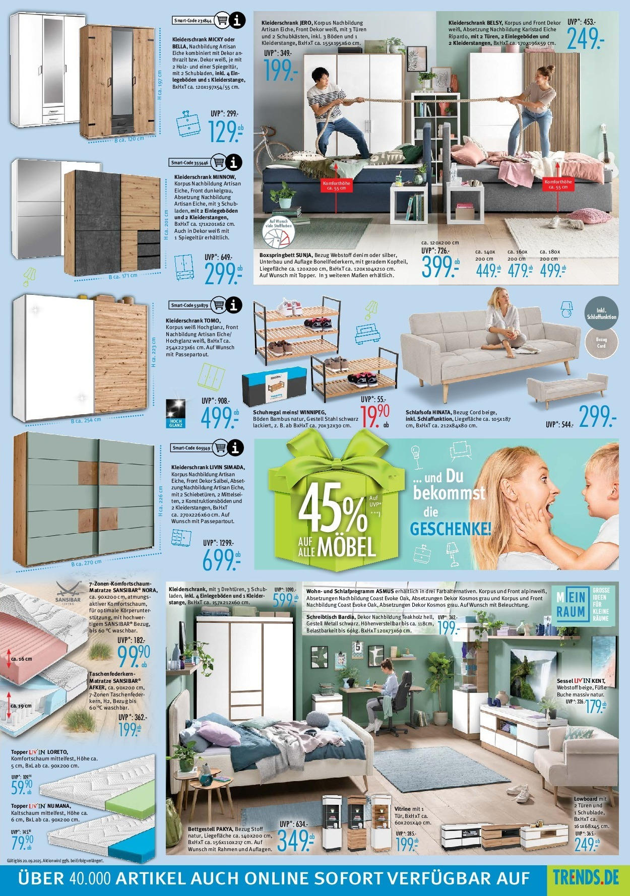 Trends - Ostermann Trends: Neue Möbel wirken Wunder. (ab 22.08.2025) zum Blättern | Seite: 5 | Produkte: Schlafsofa, Matratze, Sessel, Topper Trends - Ostermann Trends: Neue Möbel wirken Wunder. (ab 22.08.2025) zum Blättern | Seite: 5 | Produkte: Schlafsofa, Matratze, Sessel, Topper