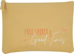 Vito & Joe Kosmetiktasche gelb "good times"