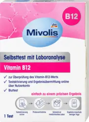 Mivolis Selbsttest mit Laboranalyse Vitamin B12, 1 Anwendung