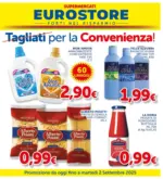 Supermercati Eurostore Tagliati per la convenienza! - al 02.09.2025