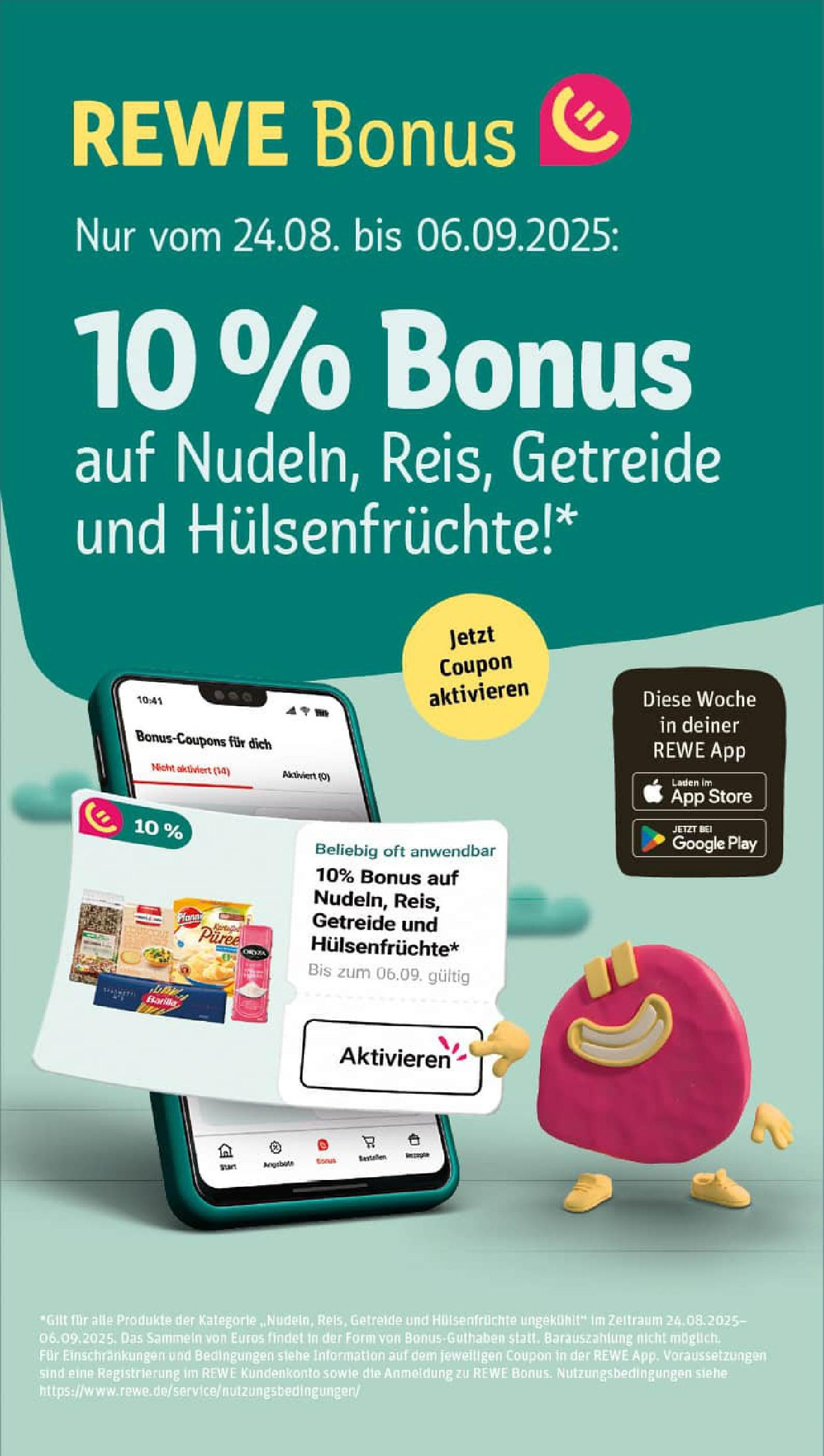REWE Prospekt ab 24.08.2025 zum Blättern » Angebote | Seite: 3 | Produkte: Barilla, Getreide REWE Prospekt ab 24.08.2025 zum Blättern » Angebote | Seite: 3 | Produkte: Barilla, Getreide