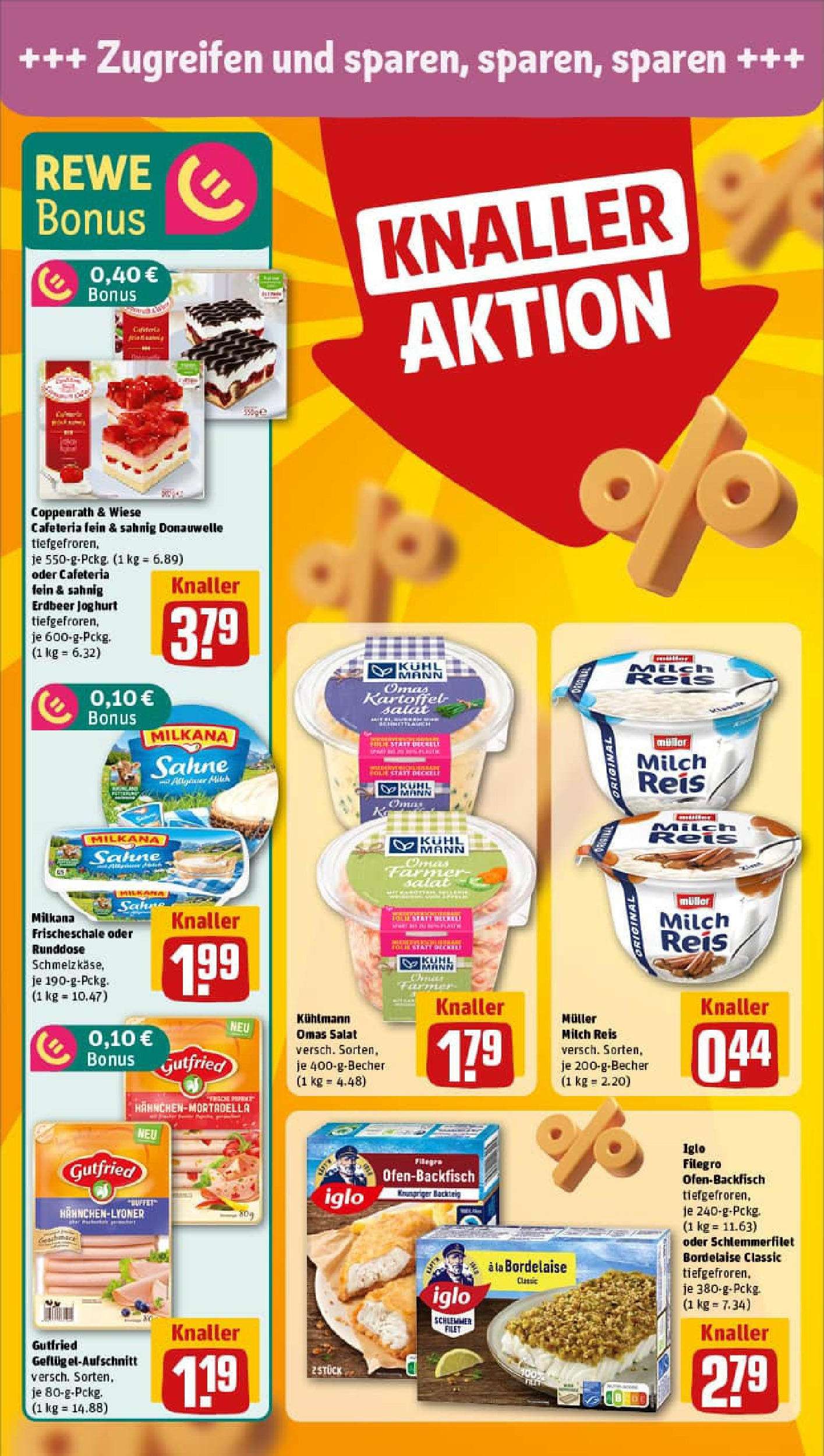 REWE Prospekt ab 24.08.2025 zum Blättern » Angebote | Seite: 4 | Produkte: Milch, Milkana, Iglo, Reis REWE Prospekt ab 24.08.2025 zum Blättern » Angebote | Seite: 4 | Produkte: Milch, Milkana, Iglo, Reis