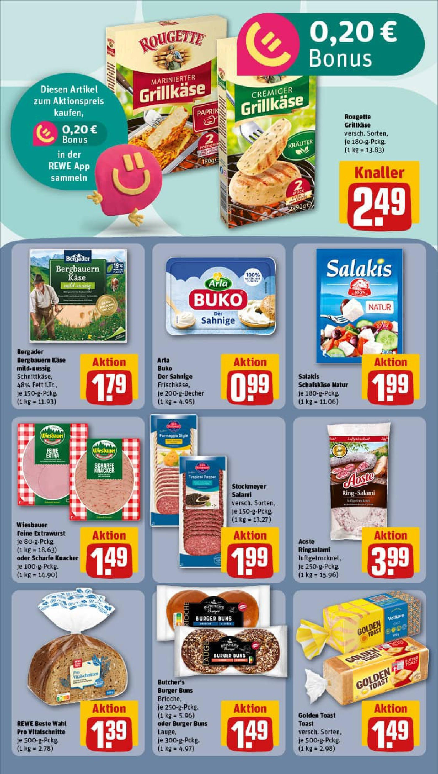 REWE Prospekt ab 24.08.2025 zum Blättern » Angebote | Seite: 10 | Produkte: Feta, Toast, Burger, Paprika REWE Prospekt ab 24.08.2025 zum Blättern » Angebote | Seite: 10 | Produkte: Feta, Toast, Burger, Paprika