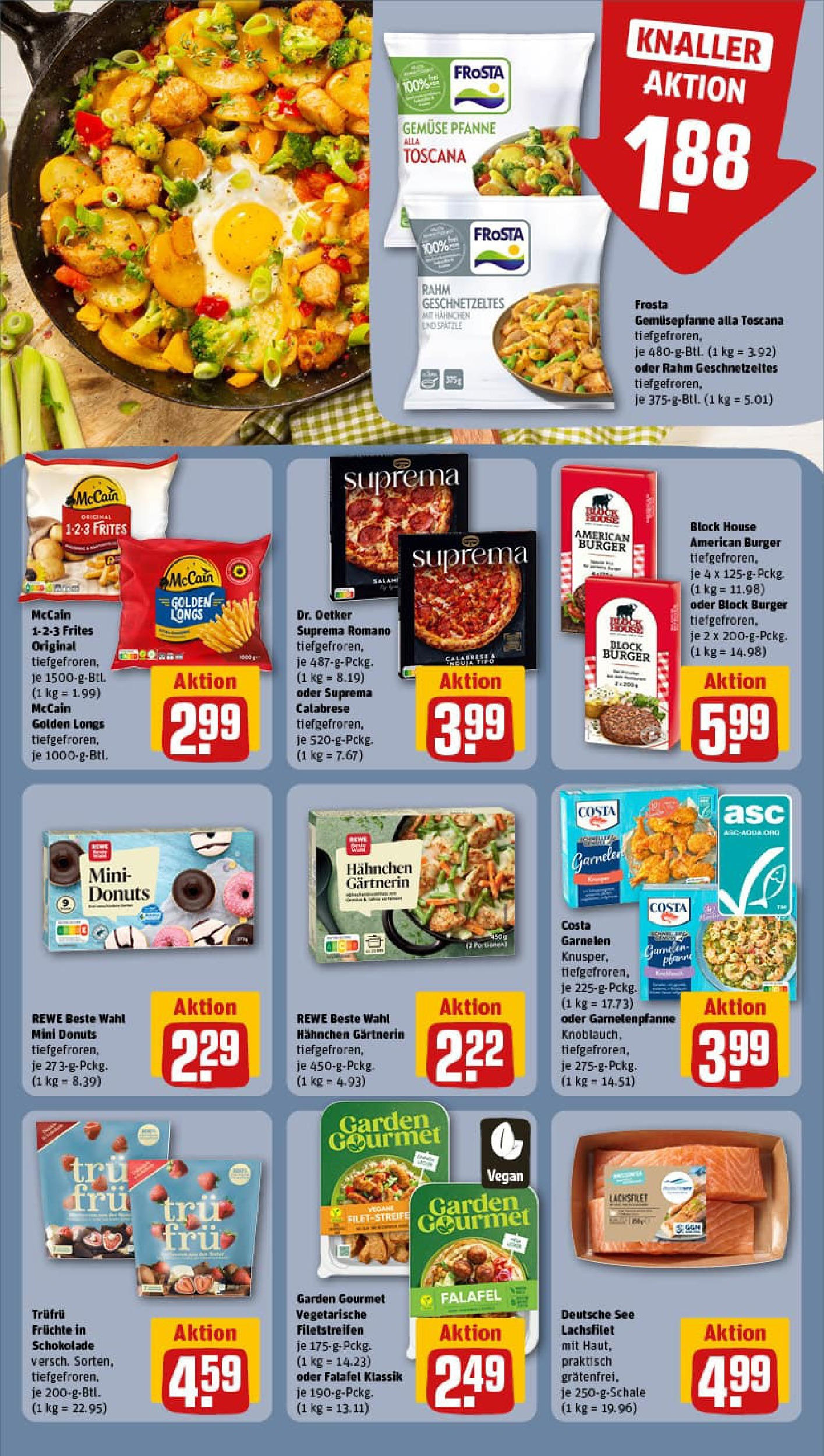 REWE Prospekt ab 24.08.2025 zum Blättern » Angebote | Seite: 12 | Produkte: Burger, Garnelen, Frosta, Gemüse REWE Prospekt ab 24.08.2025 zum Blättern » Angebote | Seite: 12 | Produkte: Burger, Garnelen, Frosta, Gemüse