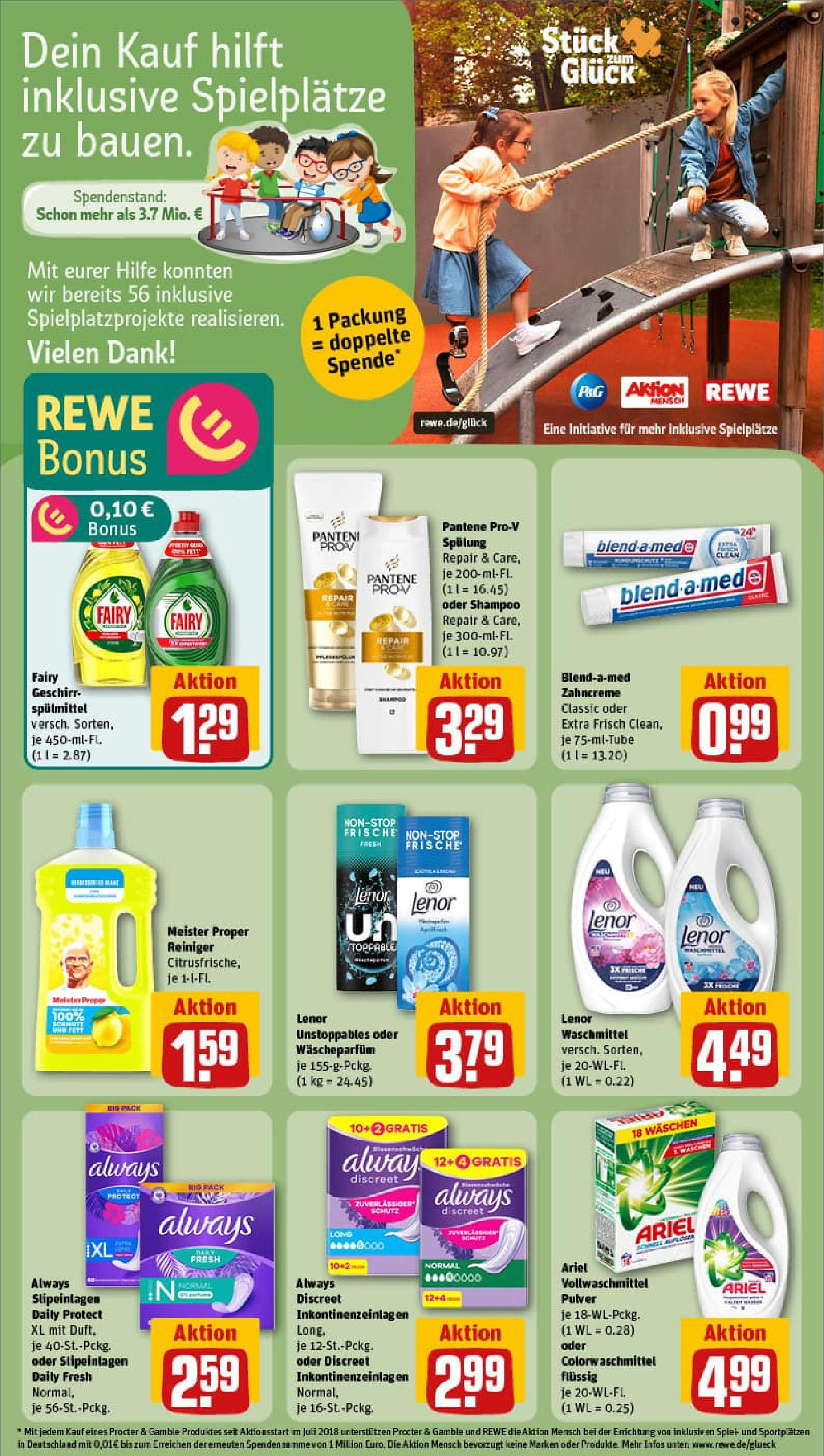 REWE Prospekt ab 24.08.2025 zum Blättern » Angebote | Seite: 27 | Produkte: Spiel, Ariel, Shampoo, Waschmittel REWE Prospekt ab 24.08.2025 zum Blättern » Angebote | Seite: 27 | Produkte: Spiel, Ariel, Shampoo, Waschmittel