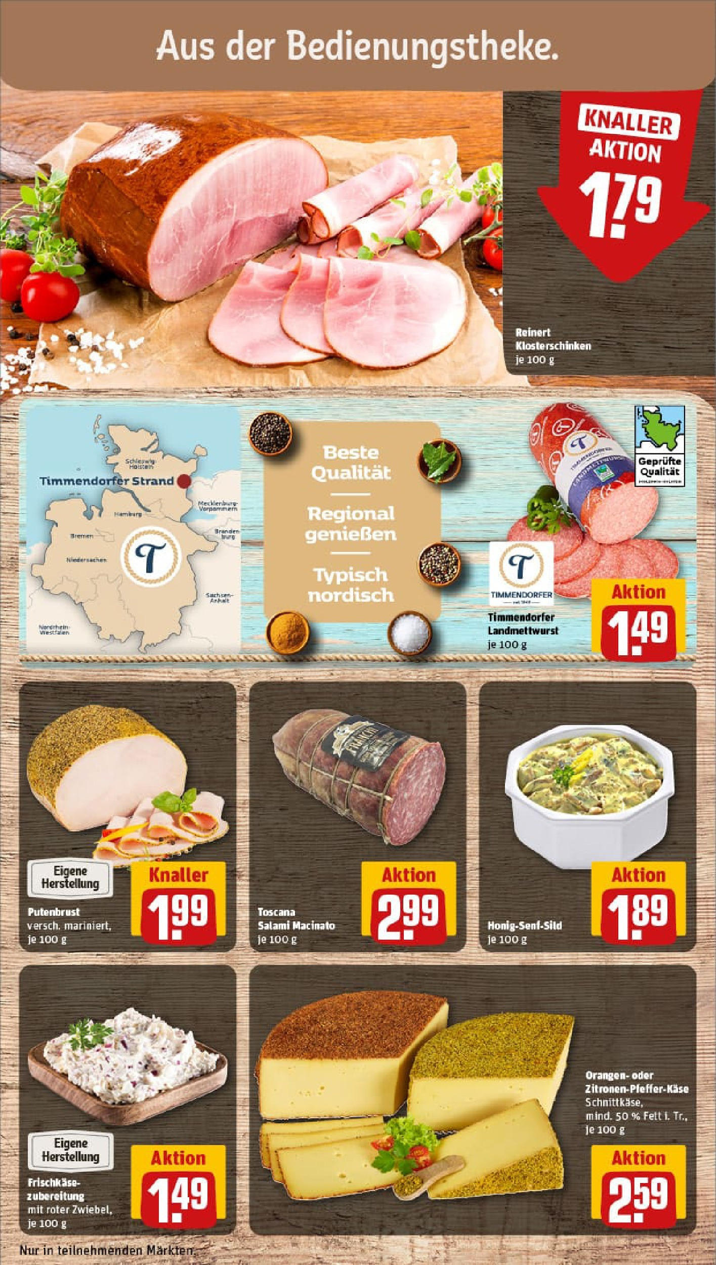 REWE Prospekt ab 24.08.2025 zum Blättern » Angebote | Seite: 11 | Produkte: Orangen, Salami, Frischkase
