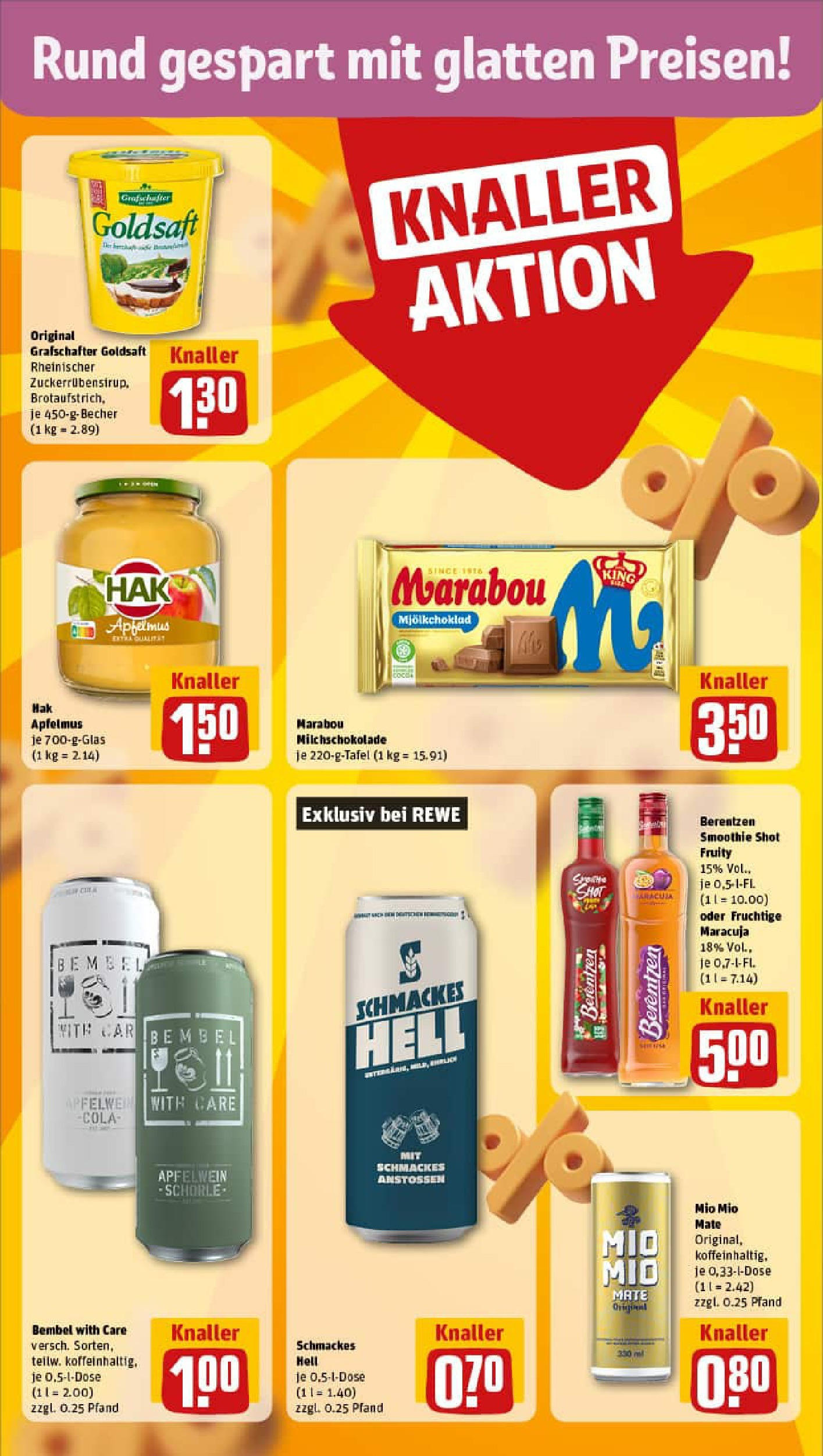 REWE Prospekt ab 24.08.2025 zum Blättern » Angebote | Seite: 6 | Produkte: Cola, Mio mio mate, Berentzen REWE Prospekt ab 24.08.2025 zum Blättern » Angebote | Seite: 6 | Produkte: Cola, Mio mio mate, Berentzen