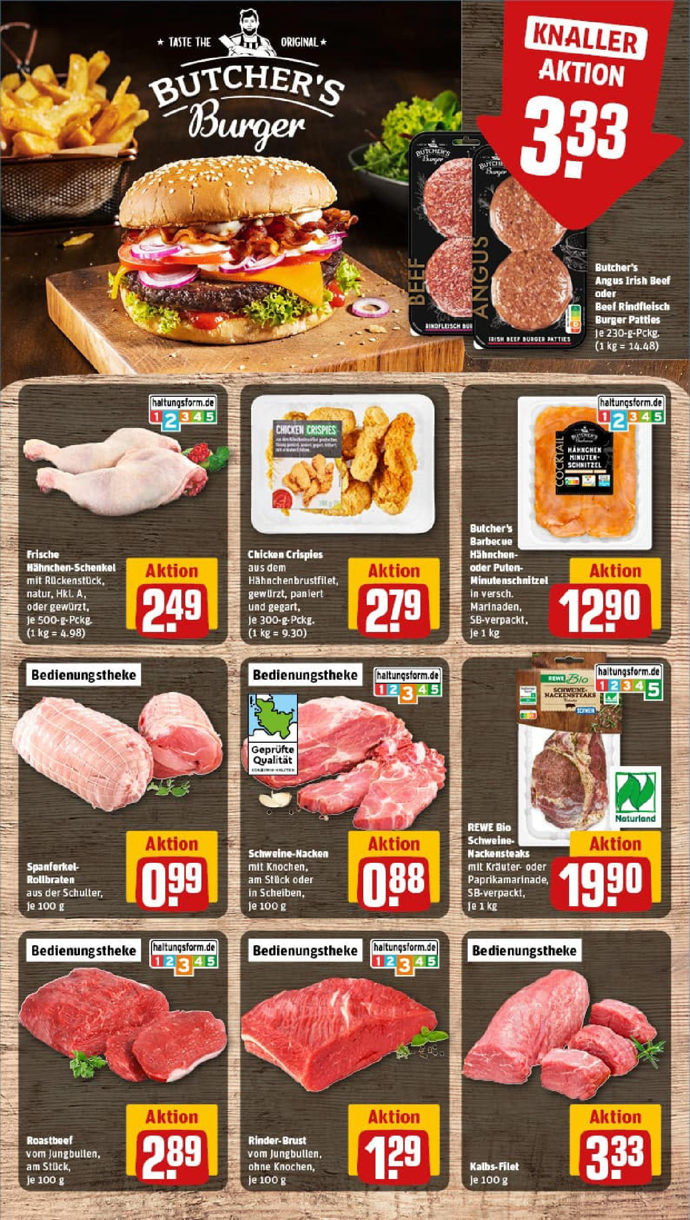 REWE Prospekt ab 24.08.2025 zum Blättern » Angebote | Seite: 8 | Produkte: Hahnchen, Schweinenacken, Schnitzel, Roastbeef REWE Prospekt ab 24.08.2025 zum Blättern » Angebote | Seite: 8 | Produkte: Hahnchen, Schweinenacken, Schnitzel, Roastbeef