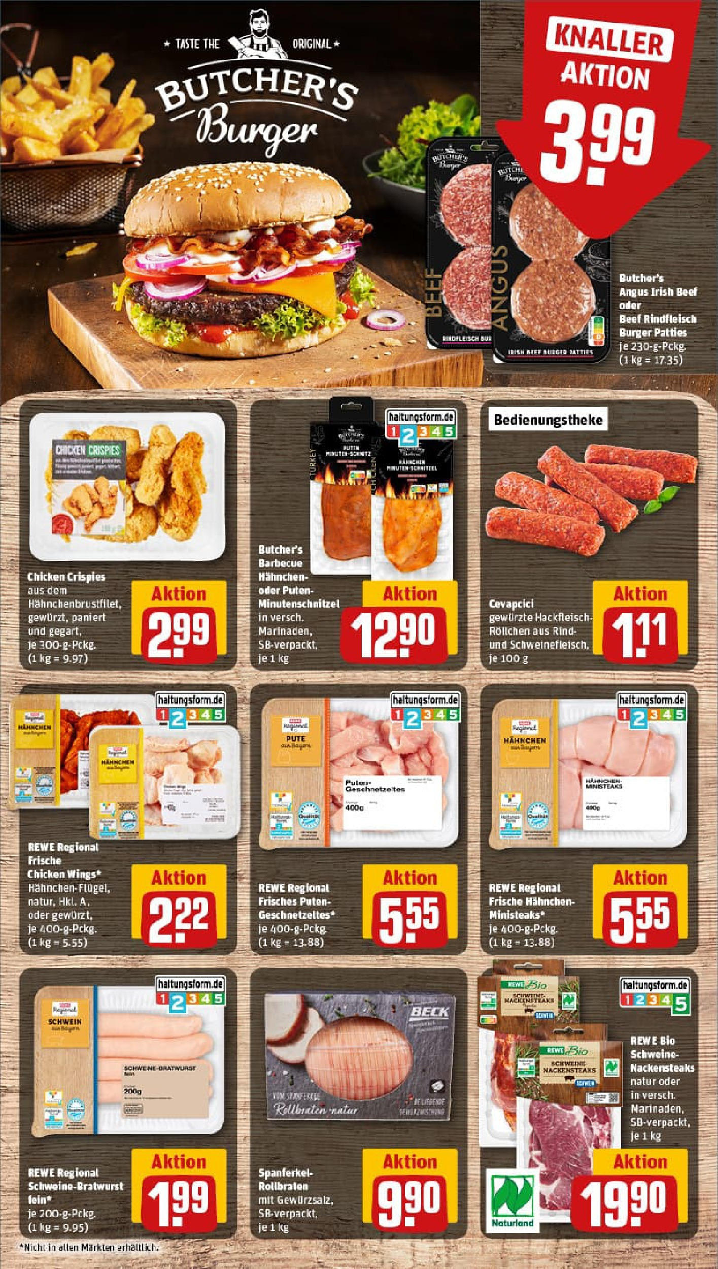 REWE Prospekt ab 24.08.2025 zum Blättern » Angebote | Seite: 8 | Produkte: Pute, Bratwurst, Burger, Hackfleisch REWE Prospekt ab 24.08.2025 zum Blättern » Angebote | Seite: 8 | Produkte: Pute, Bratwurst, Burger, Hackfleisch