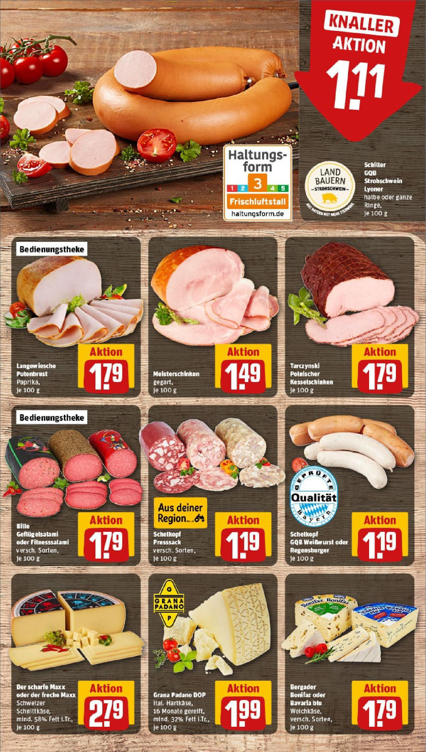 REWE Prospekt ab 25.08.2025 zum Blättern » Angebote | Seite: 9 | Produkte: Weißwurst, Paprika, Salami REWE Prospekt ab 25.08.2025 zum Blättern » Angebote | Seite: 9 | Produkte: Weißwurst, Paprika, Salami