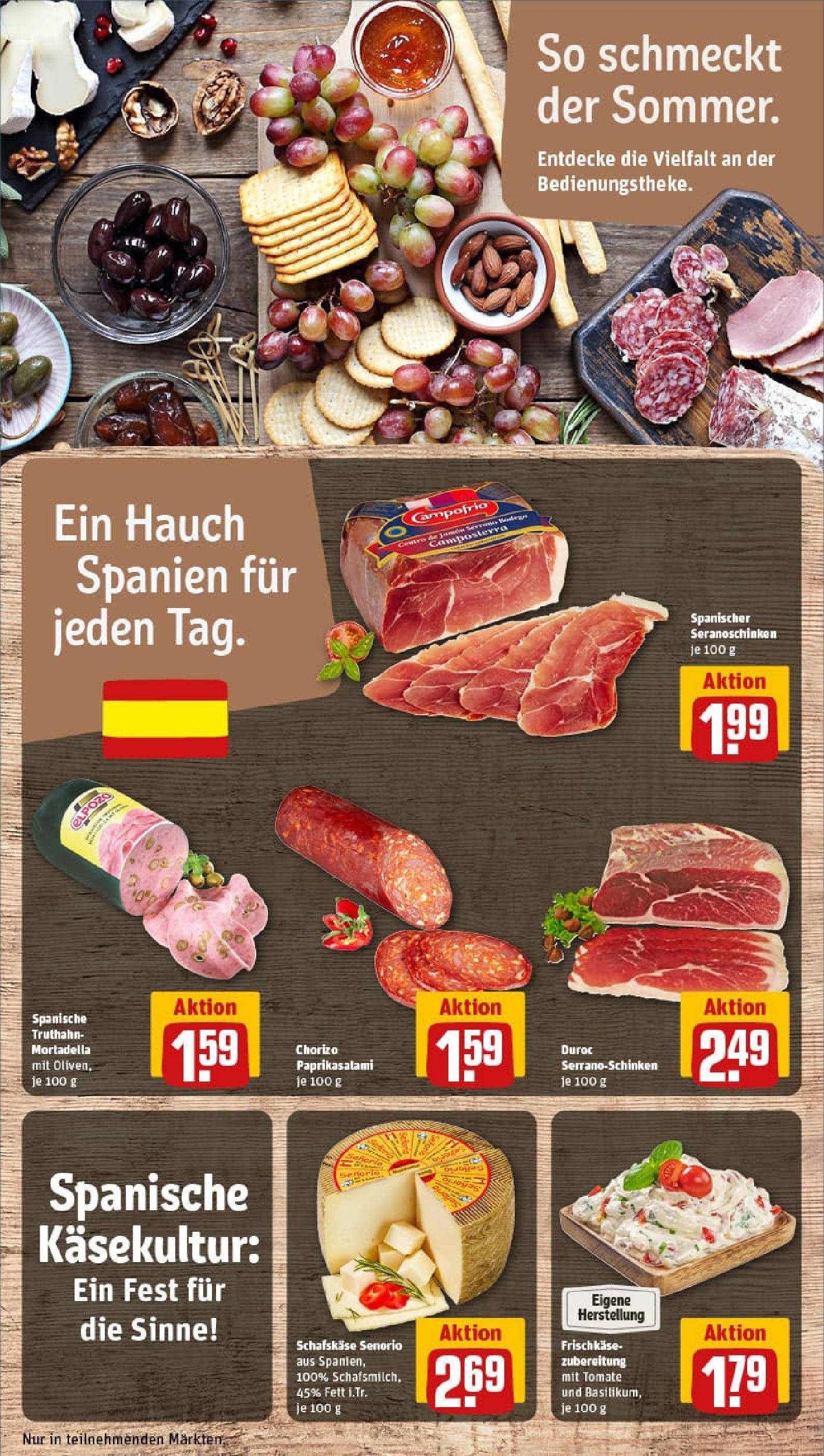 REWE Prospekt ab 24.08.2025 zum Blättern » Angebote | Seite: 13 | Produkte: Salami, Frischkase, Schafskase REWE Prospekt ab 24.08.2025 zum Blättern » Angebote | Seite: 13 | Produkte: Salami, Frischkase, Schafskase