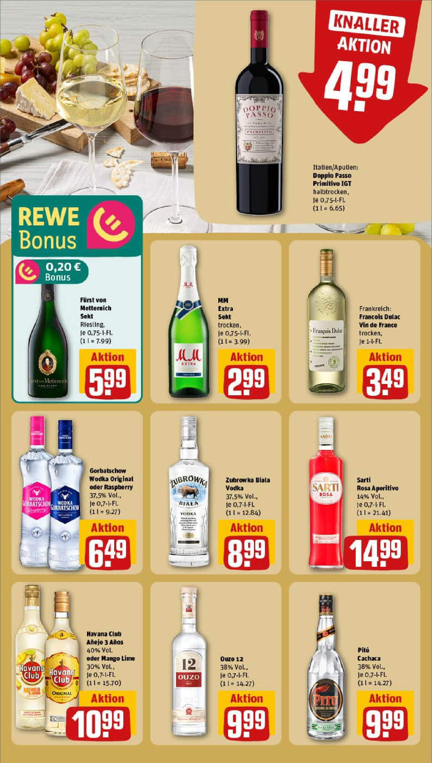 REWE Prospekt ab 24.08.2025 zum Blättern » Angebote | Seite: 21 | Produkte: Havana club, Ouzo 12, Ouzo, Wodka REWE Prospekt ab 24.08.2025 zum Blättern » Angebote | Seite: 21 | Produkte: Havana club, Ouzo 12, Ouzo, Wodka