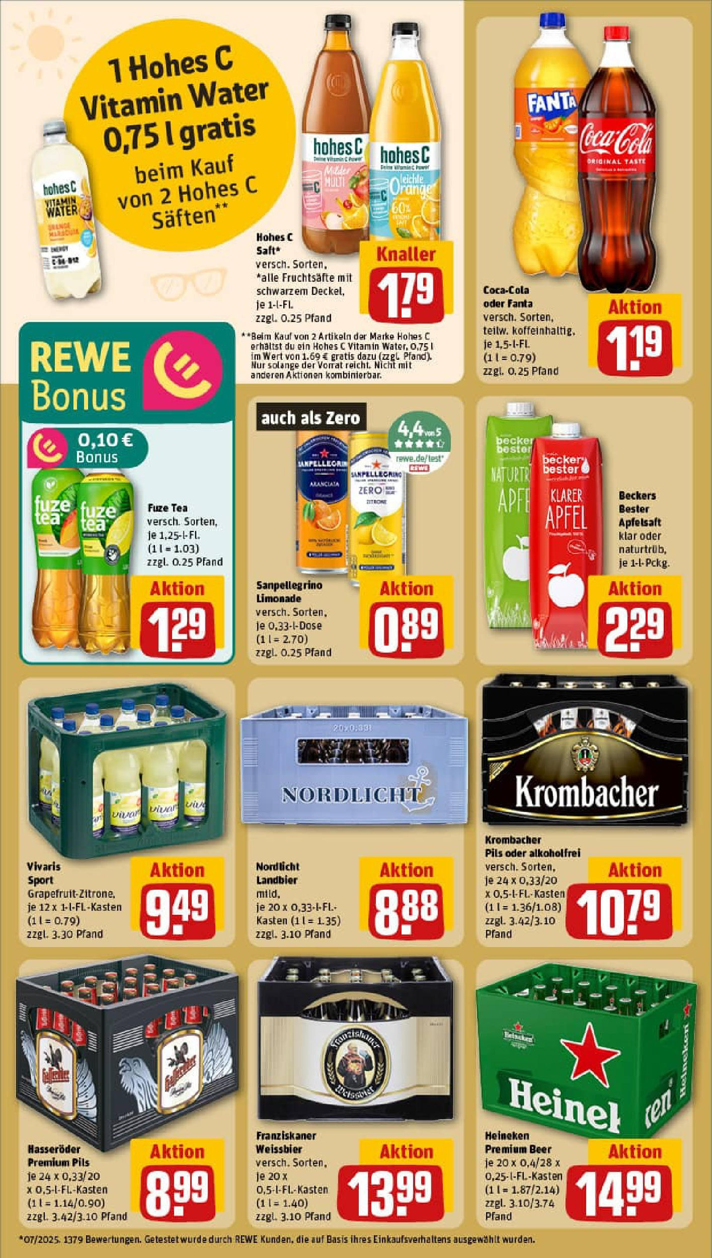 REWE Prospekt ab 25.08.2025 zum Blättern » Angebote | Seite: 16 | Produkte: Weißbier, Apple, Krombacher, Hasseröder REWE Prospekt ab 25.08.2025 zum Blättern » Angebote | Seite: 16 | Produkte: Weißbier, Apple, Krombacher, Hasseröder