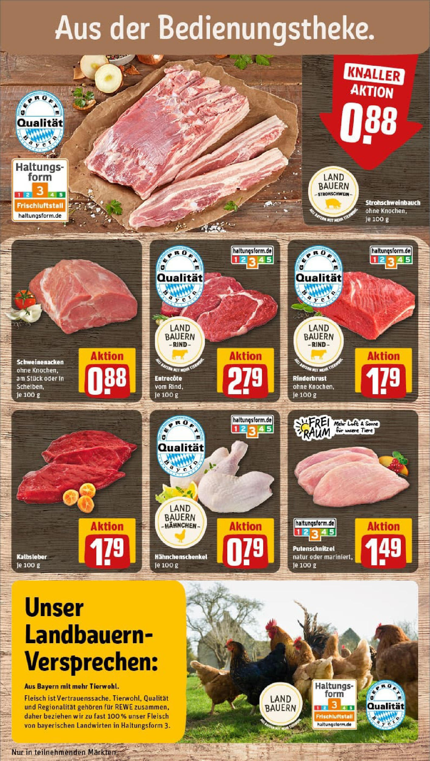 REWE Prospekt ab 24.08.2025 zum Blättern » Angebote | Seite: 10 | Produkte: Hahnchen, Schweinenacken, Putenschnitzel, Fleisch REWE Prospekt ab 24.08.2025 zum Blättern » Angebote | Seite: 10 | Produkte: Hahnchen, Schweinenacken, Putenschnitzel, Fleisch