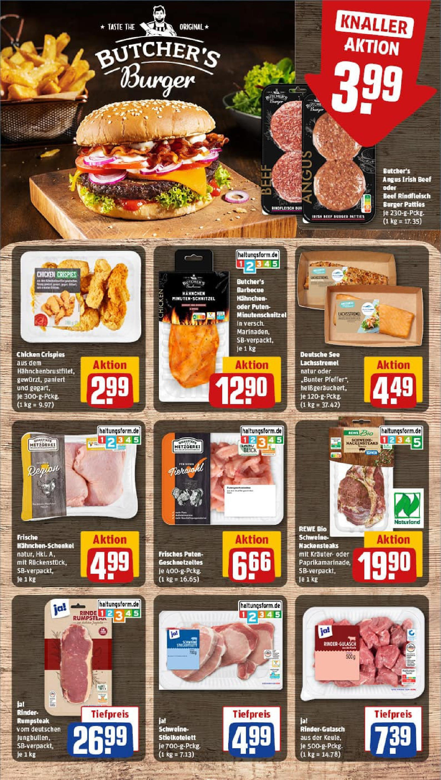 REWE Prospekt ab 24.08.2025 zum Blättern » Angebote | Seite: 8 | Produkte: Nackensteaks, Hahnchen, Rindfleisch, Steak REWE Prospekt ab 24.08.2025 zum Blättern » Angebote | Seite: 8 | Produkte: Nackensteaks, Hahnchen, Rindfleisch, Steak
