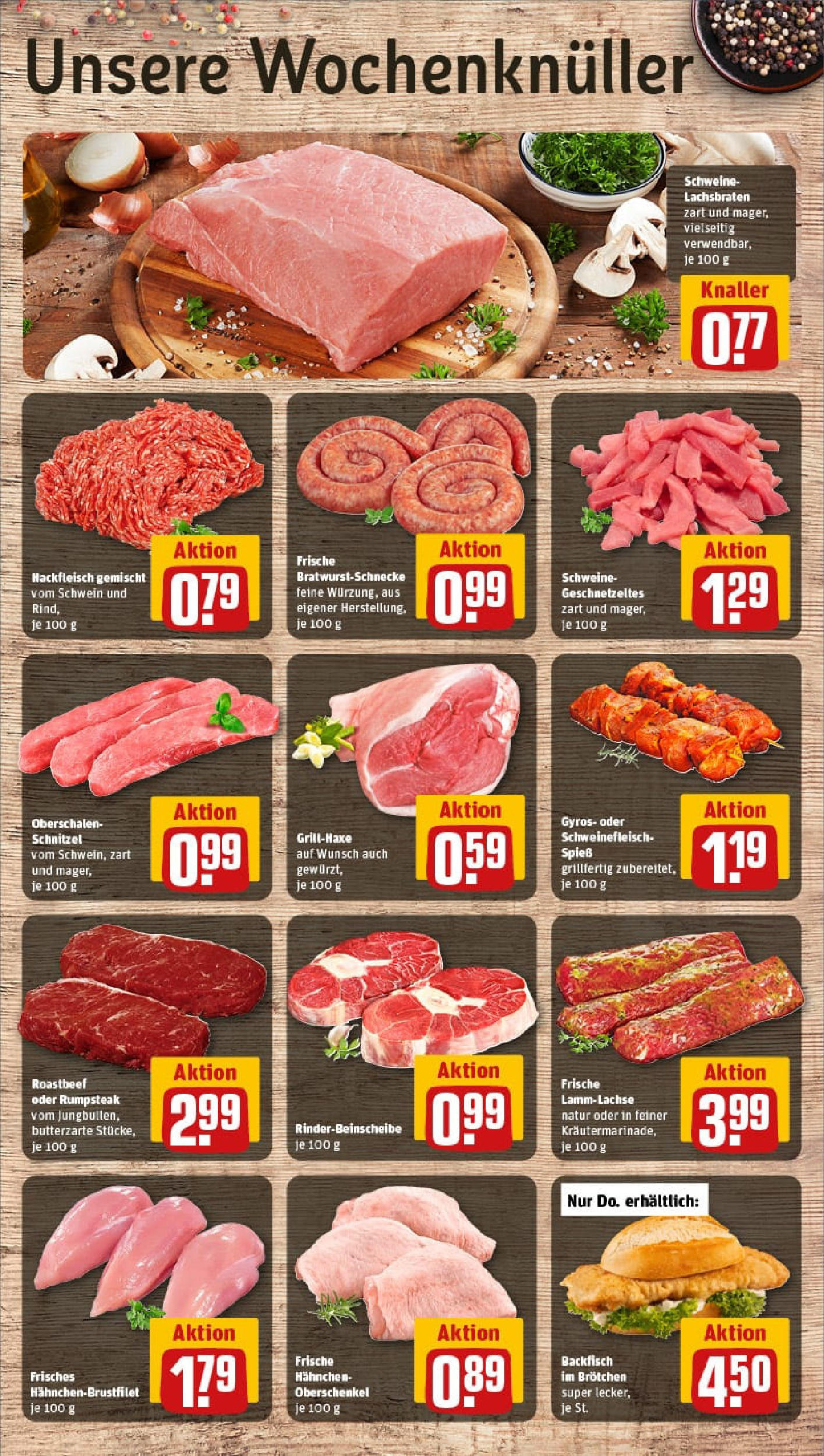 REWE Prospekt ab 24.08.2025 zum Blättern » Angebote | Seite: 10 | Produkte: Hahnchen, Schnitzel, Gyros, Schweinefleisch REWE Prospekt ab 24.08.2025 zum Blättern » Angebote | Seite: 10 | Produkte: Hahnchen, Schnitzel, Gyros, Schweinefleisch